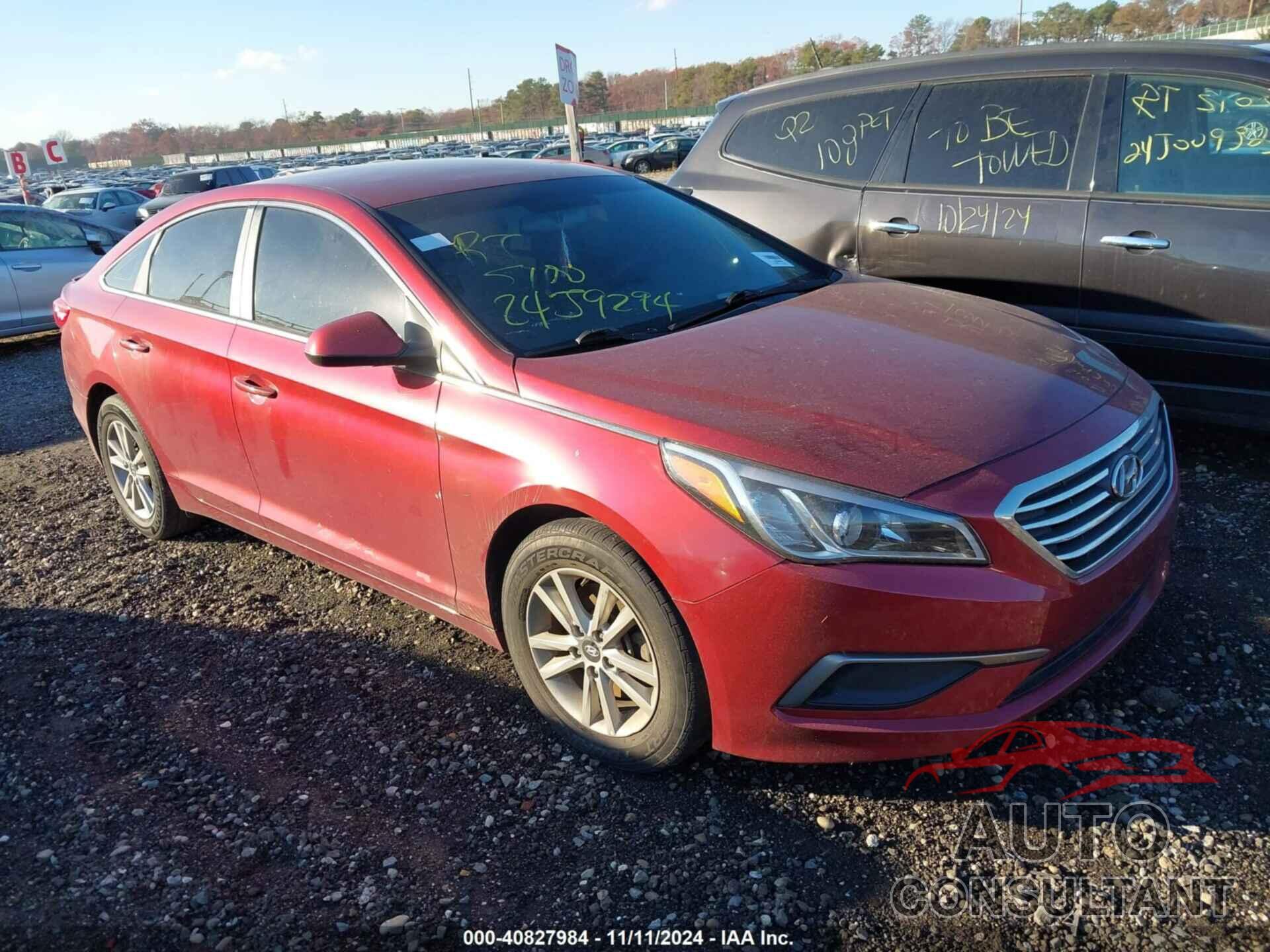 HYUNDAI SONATA 2016 - 5NPE24AFXGH316156