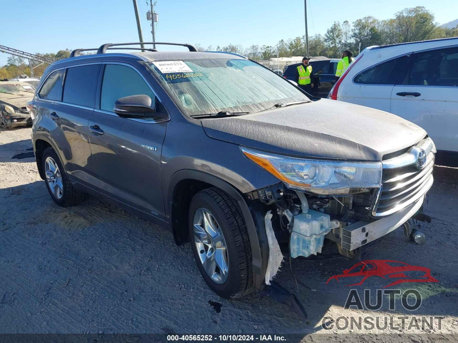 TOYOTA HIGHLANDER HYBRID 2016 - 5TDDCRFH7GS016827