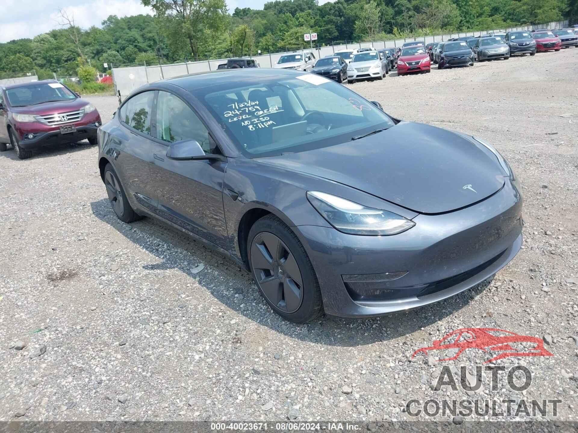 TESLA MODEL 3 2022 - 5YJ3E1EA6NF118214