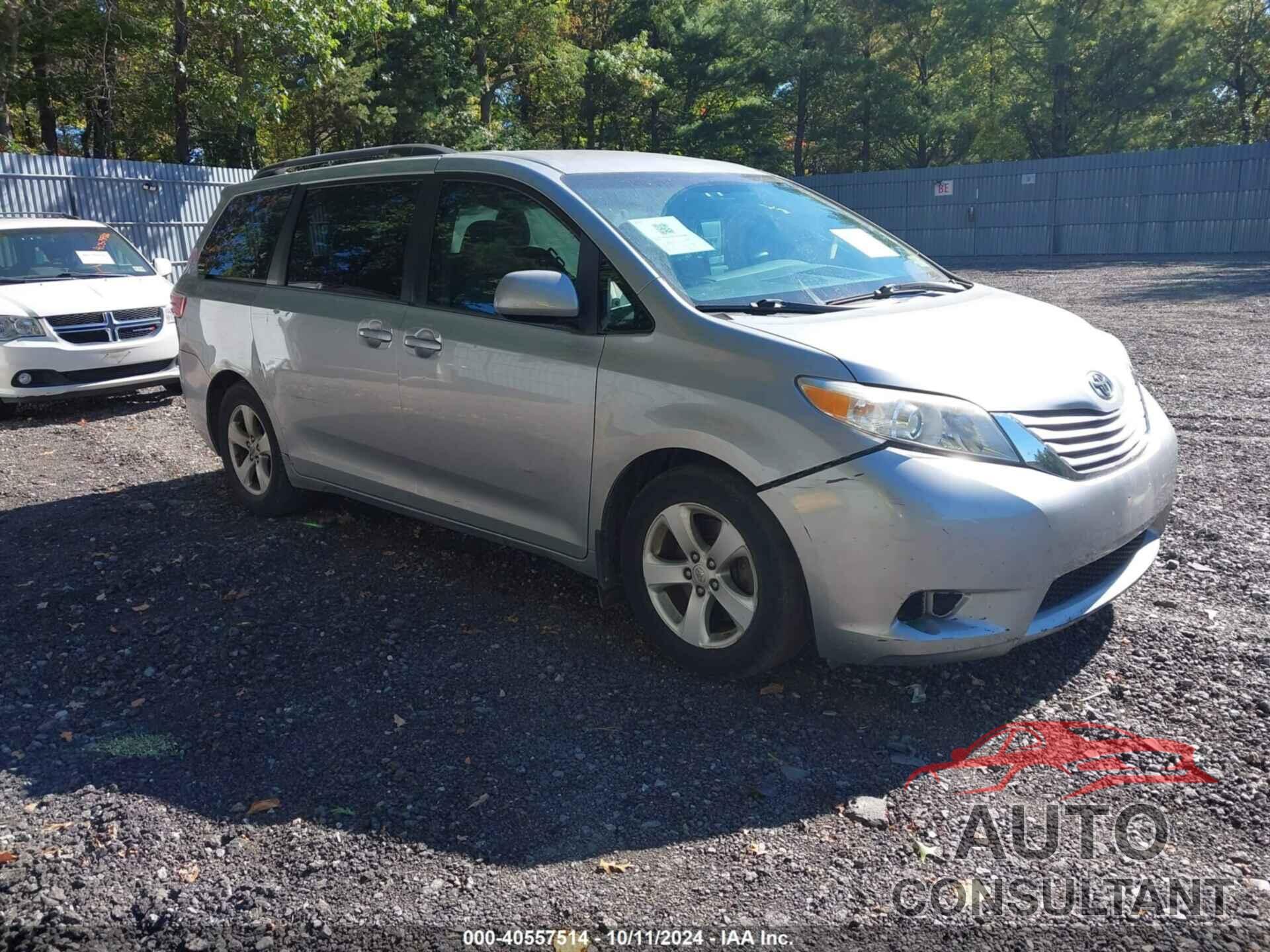 TOYOTA SIENNA 2016 - 5TDKK3DC3GS705181