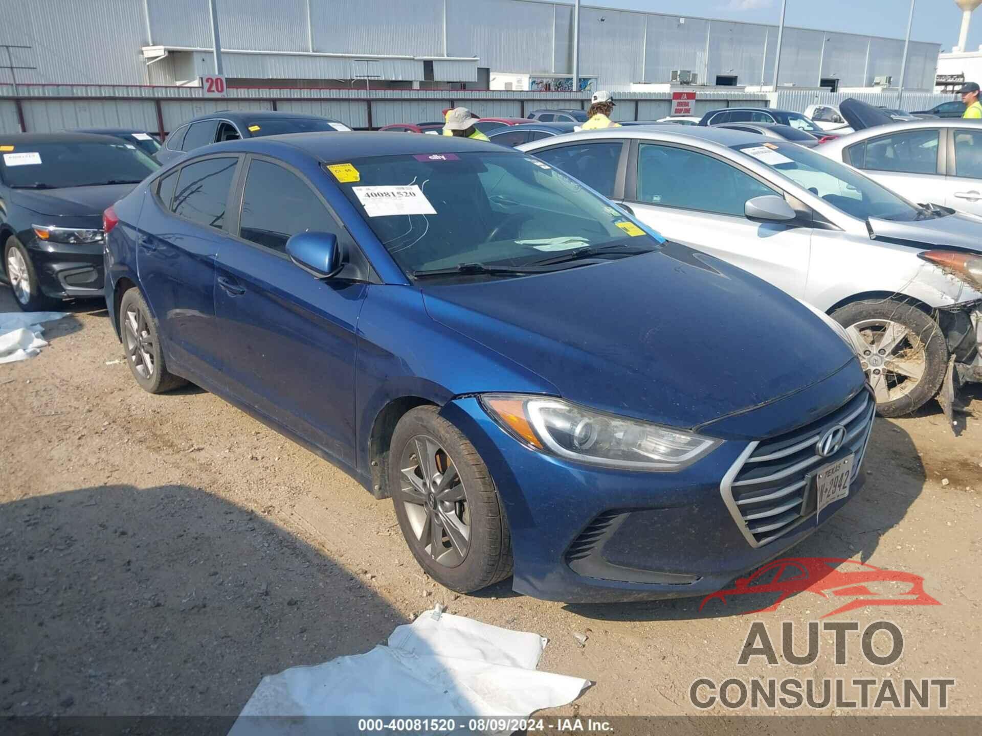 HYUNDAI ELANTRA 2018 - 5NPD84LF2JH289338