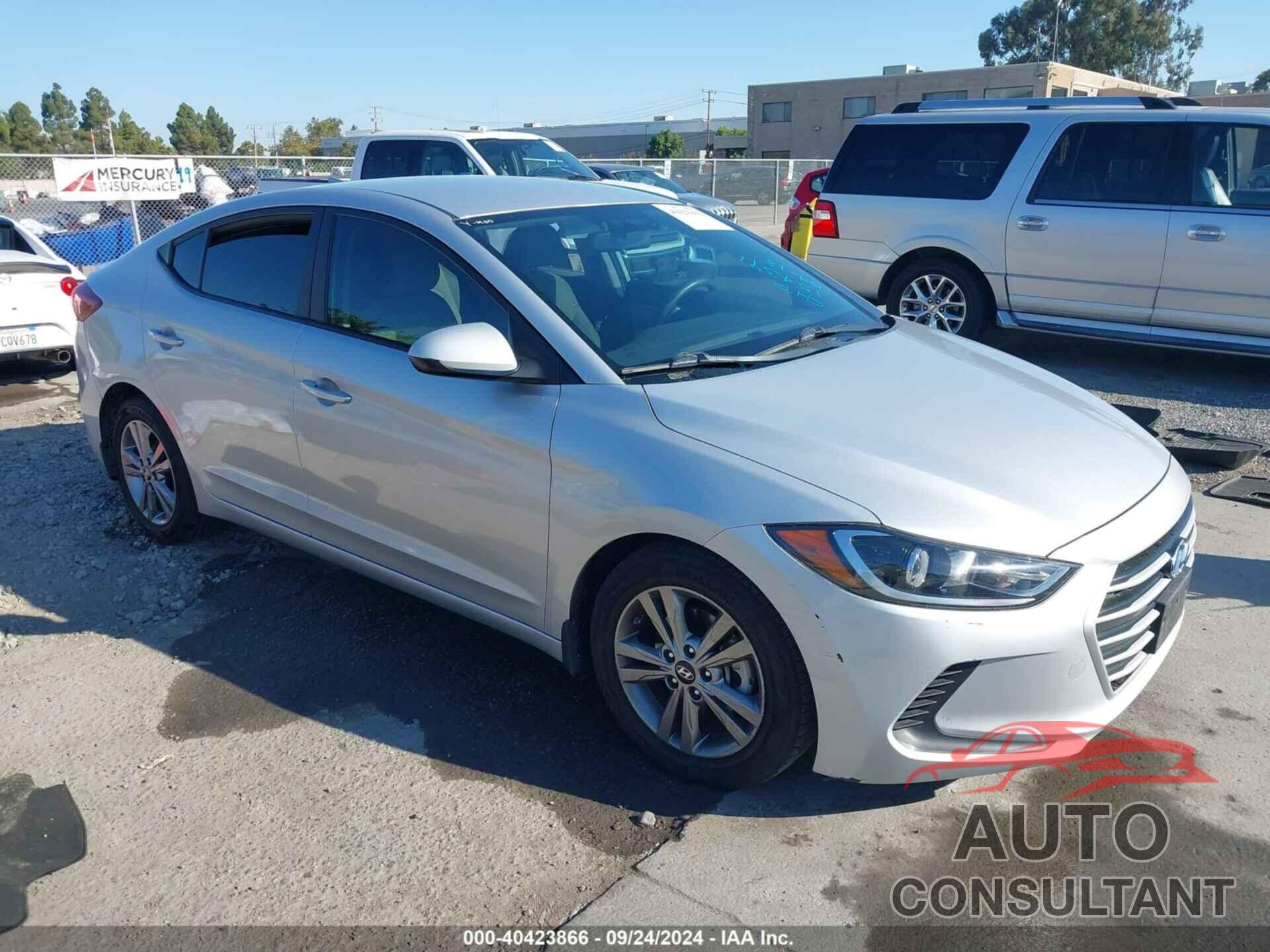 HYUNDAI ELANTRA 2017 - KMHD84LF6HU428236