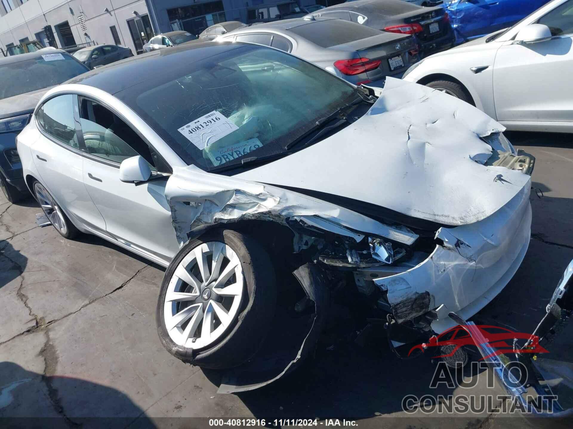 TESLA MODEL 3 2022 - 5YJ3E1EB1NF298422