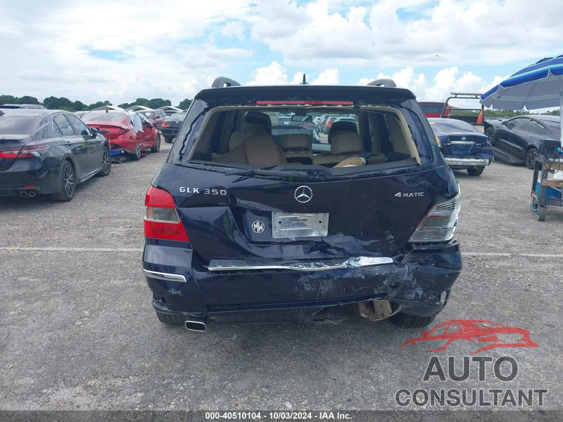 MERCEDES-BENZ GLK 350 2010 - WDCGG8HB3AF423078