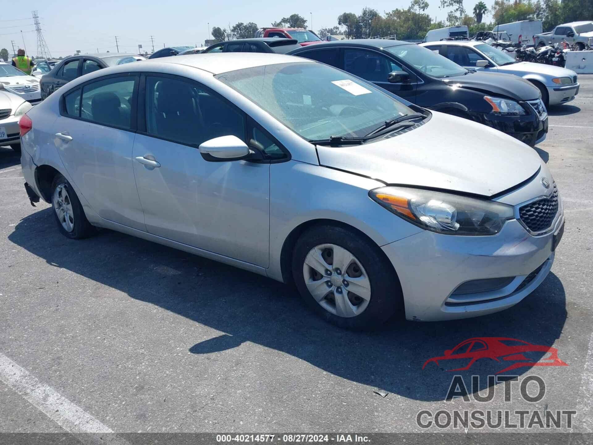 KIA FORTE 2016 - KNAFK4A65G5449487