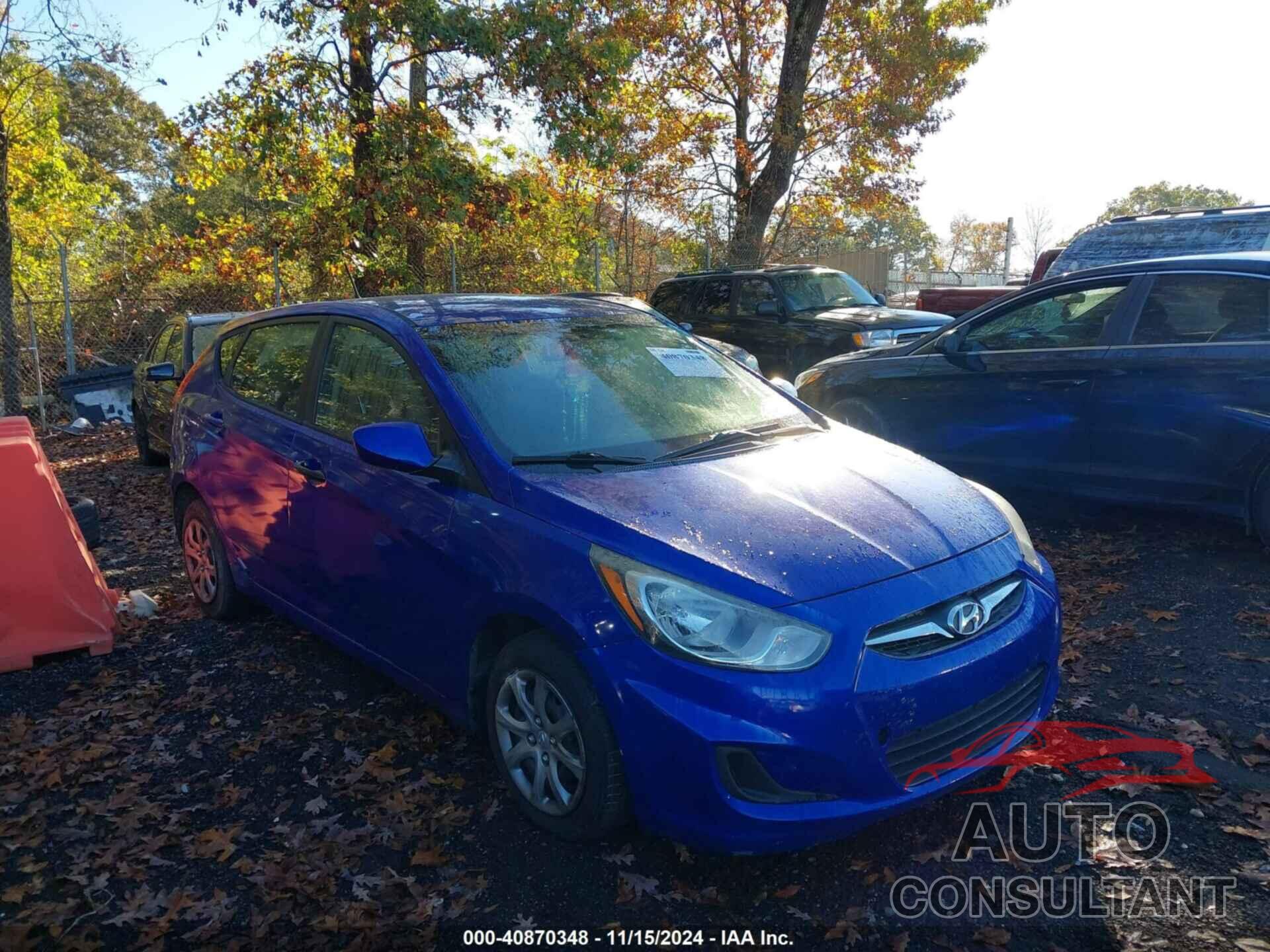 HYUNDAI ACCENT 2012 - KMHCT5AE2CU048331