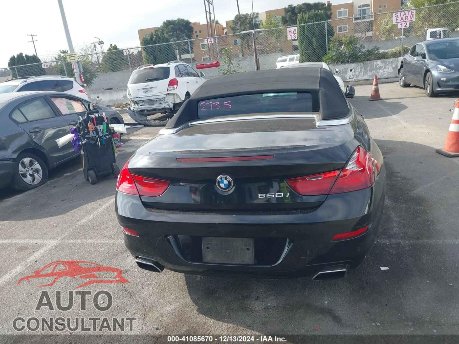 BMW 650I 2012 - WBALZ3C59CDL72345