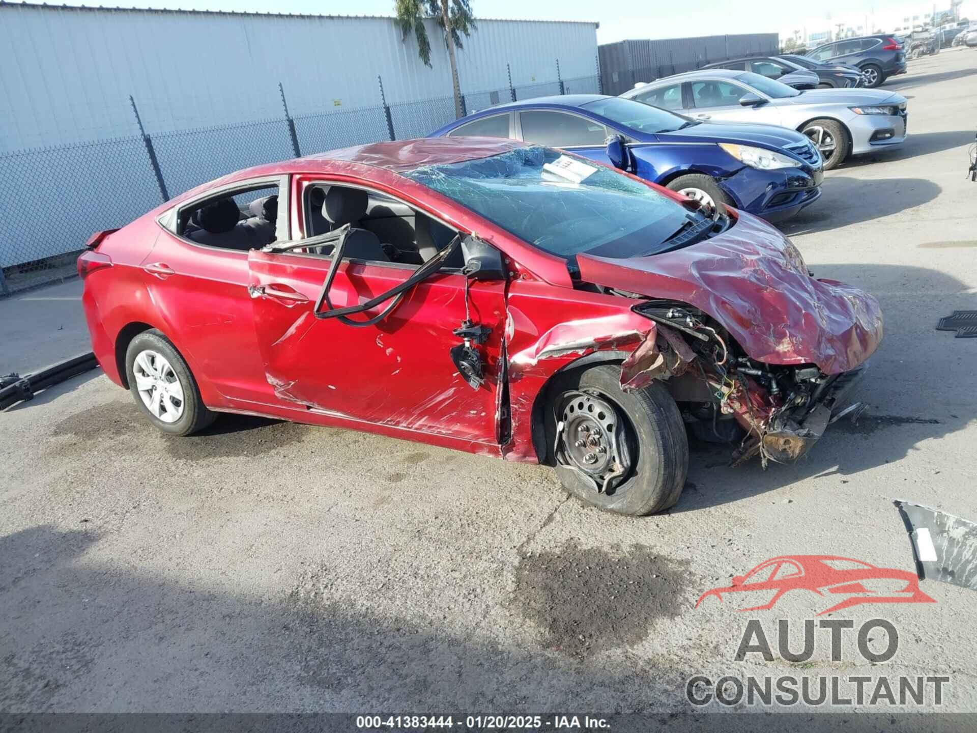 HYUNDAI ELANTRA 2016 - 5NPDH4AEXGH786186