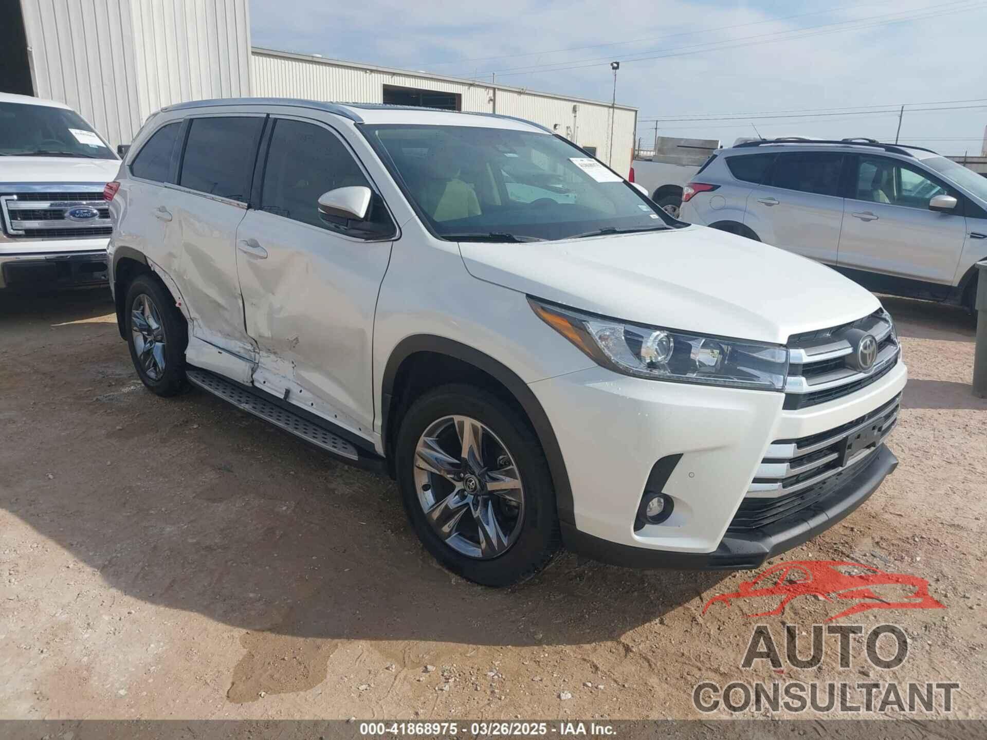 TOYOTA HIGHLANDER 2019 - 5TDYZRFH5KS324328