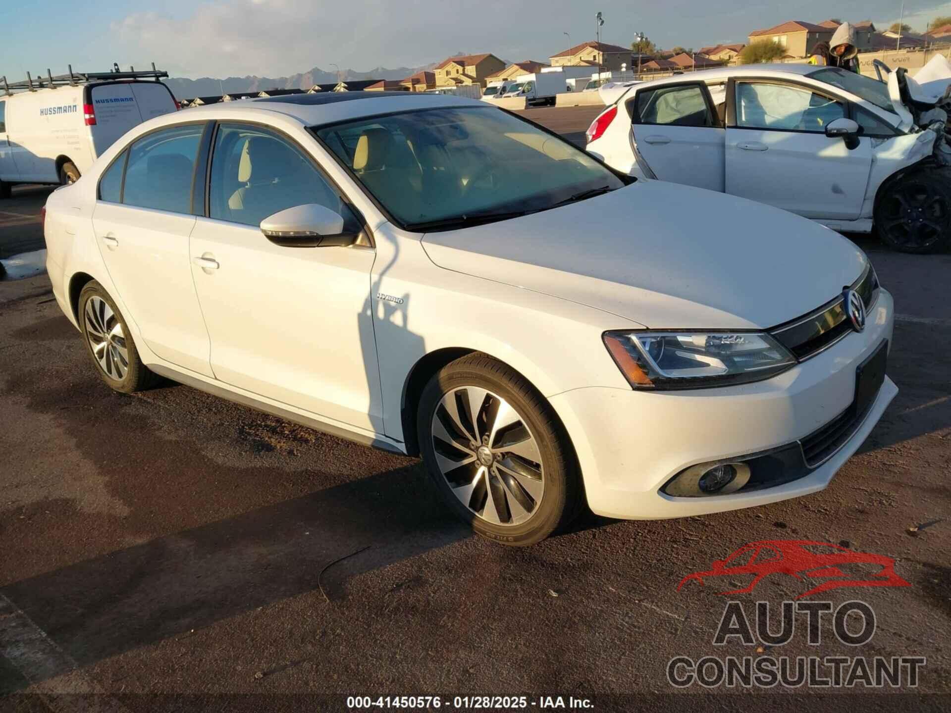 VOLKSWAGEN JETTA HYBRID 2013 - 3VW637AJ6DM312129