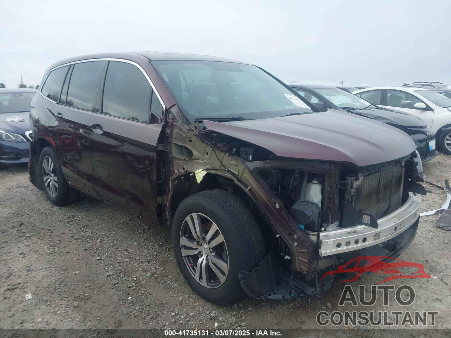 HONDA PILOT 2016 - 5FNYF6H52GB109351
