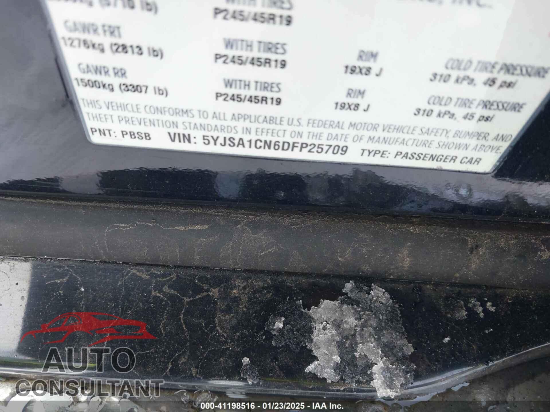 TESLA MODEL S 2013 - 5YJSA1CN6DFP25709