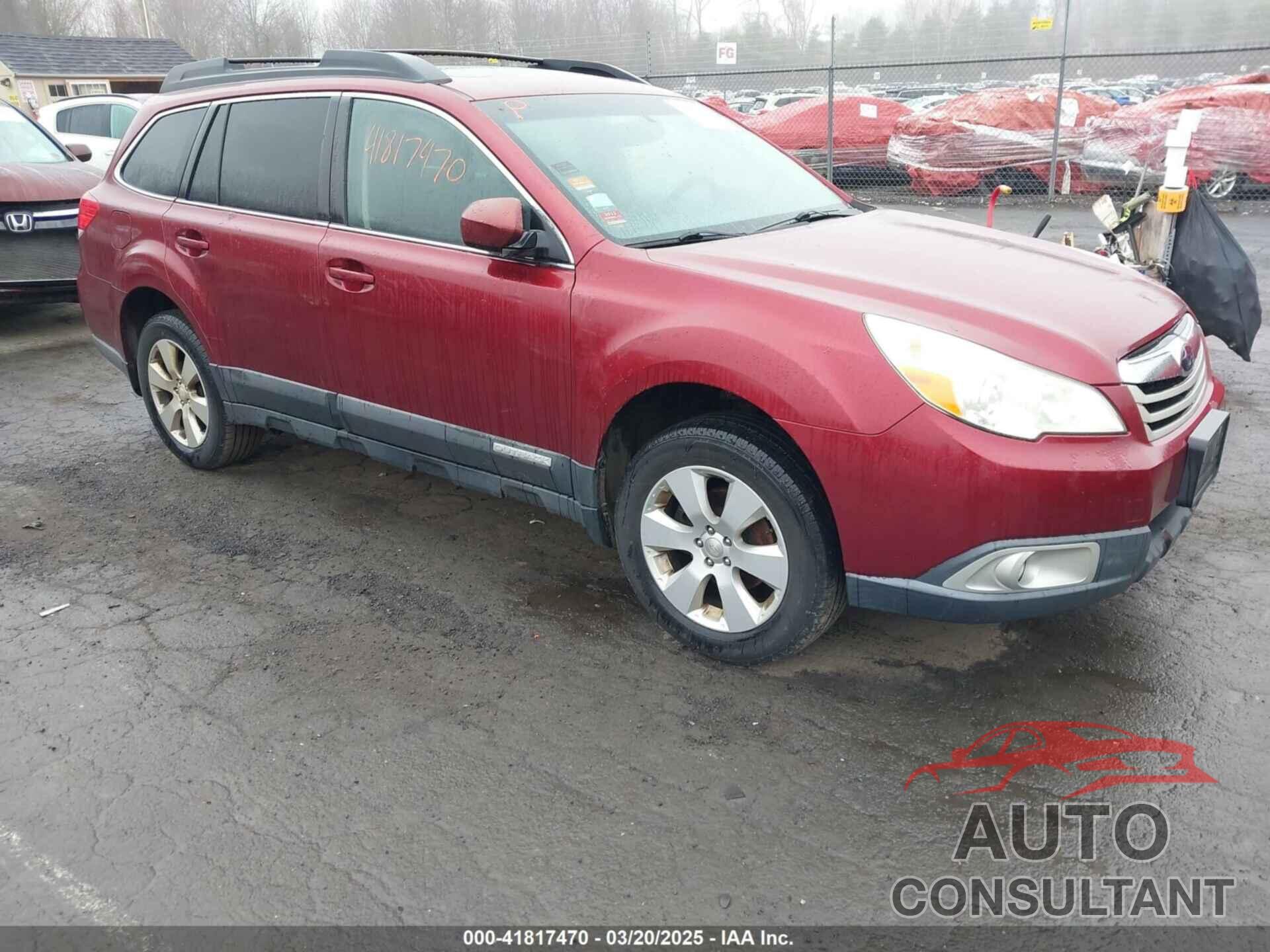 SUBARU OUTBACK 2012 - 4S4BRBGC7C3276278