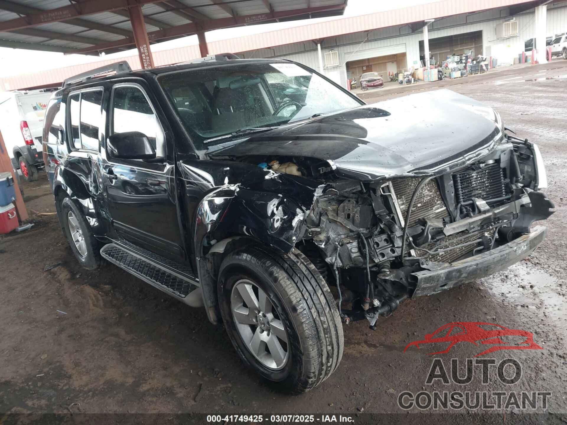 NISSAN PATHFINDER 2010 - 5N1AR1NN8AC609062