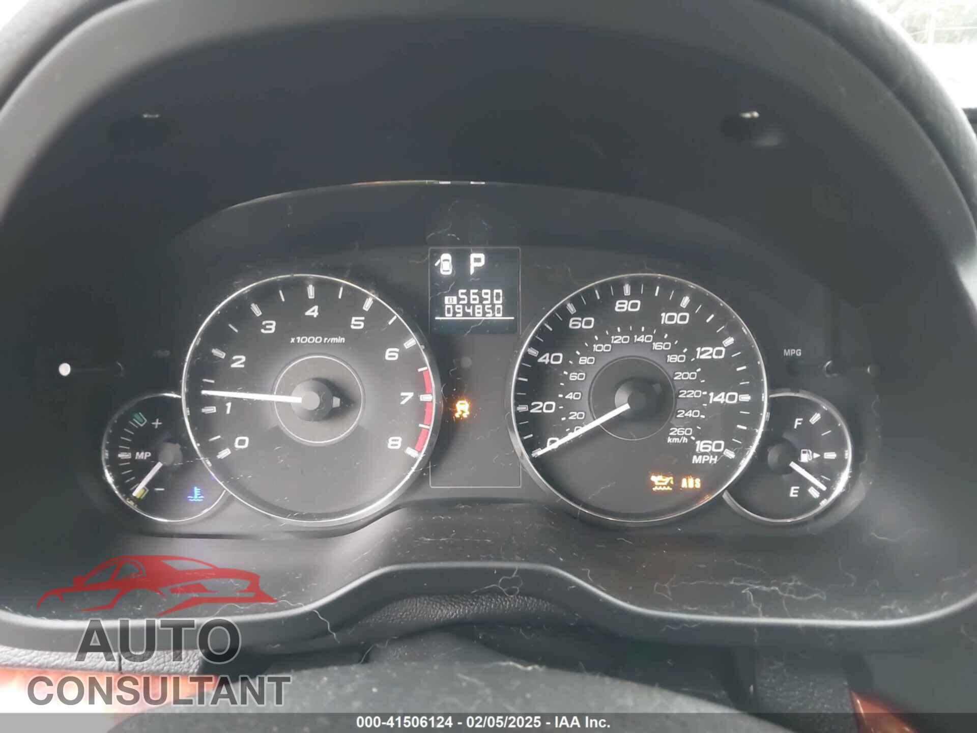 SUBARU OUTBACK 2012 - 4S4BRDLC7C2268253