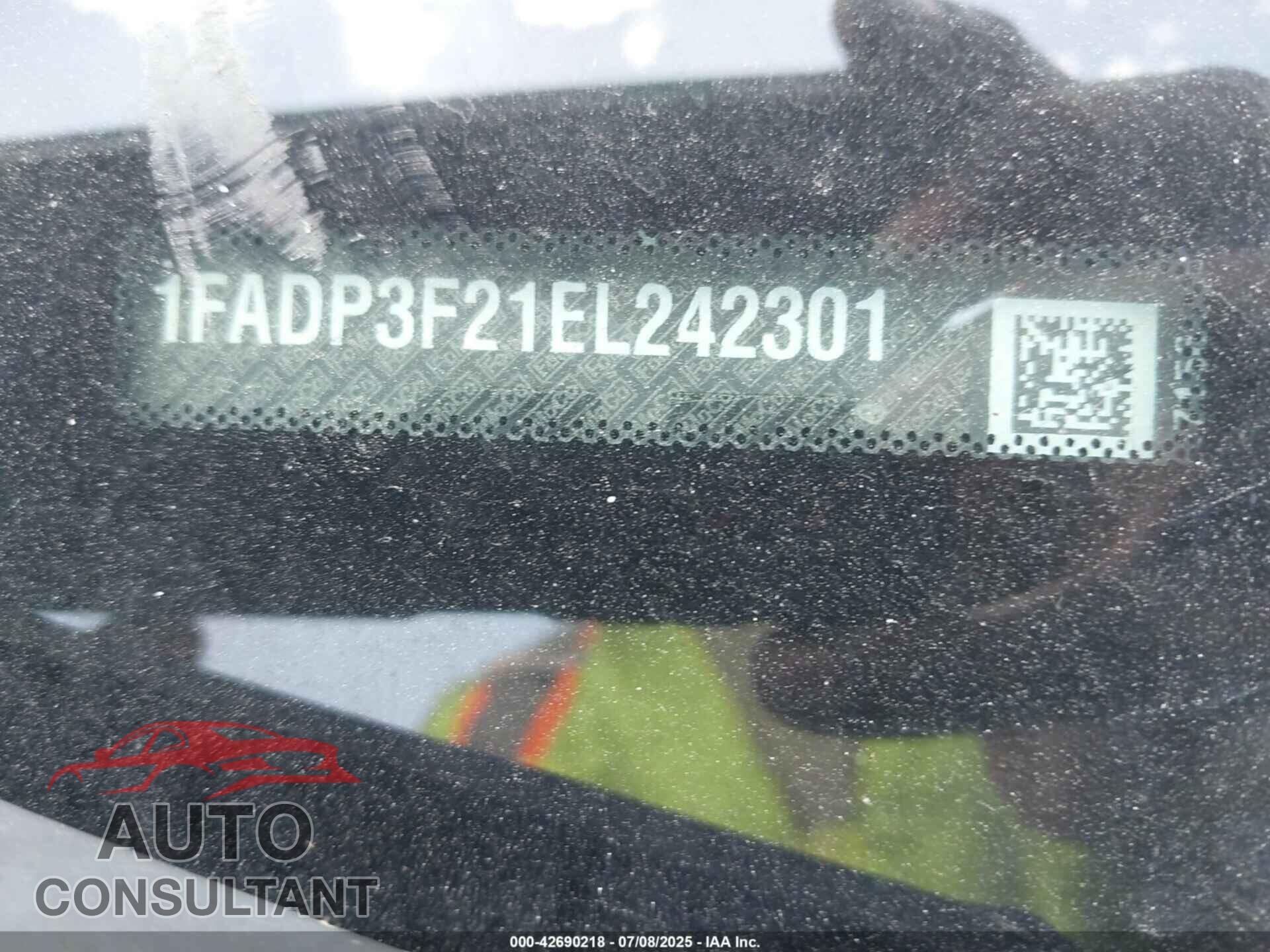 FORD FOCUS 2014 - 1FADP3F21EL242301