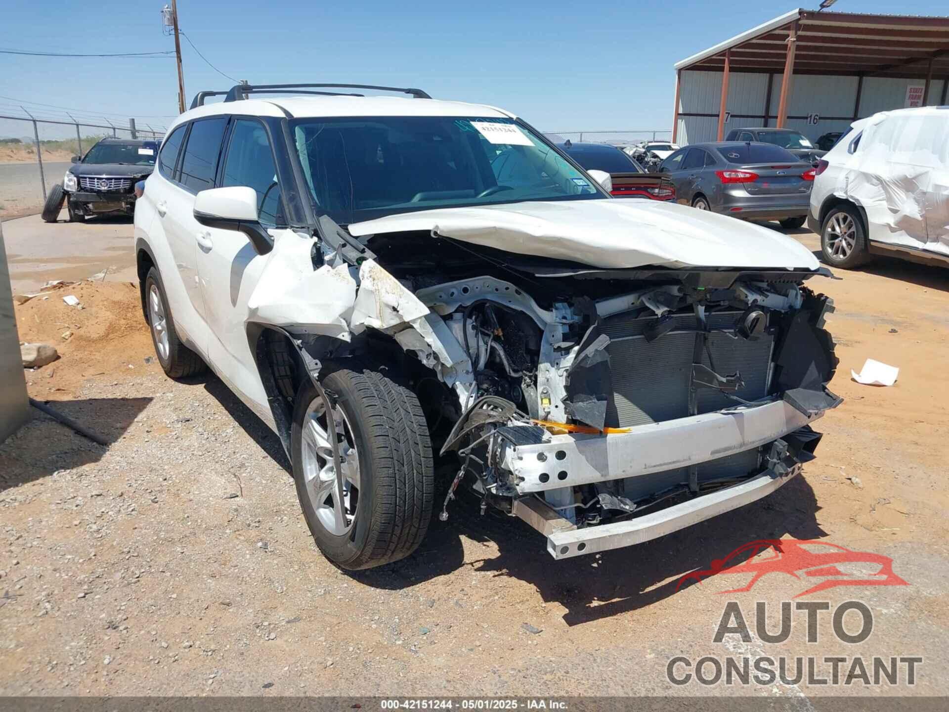 TOYOTA HIGHLANDER 2021 - 5TDZZRAH1MS071300