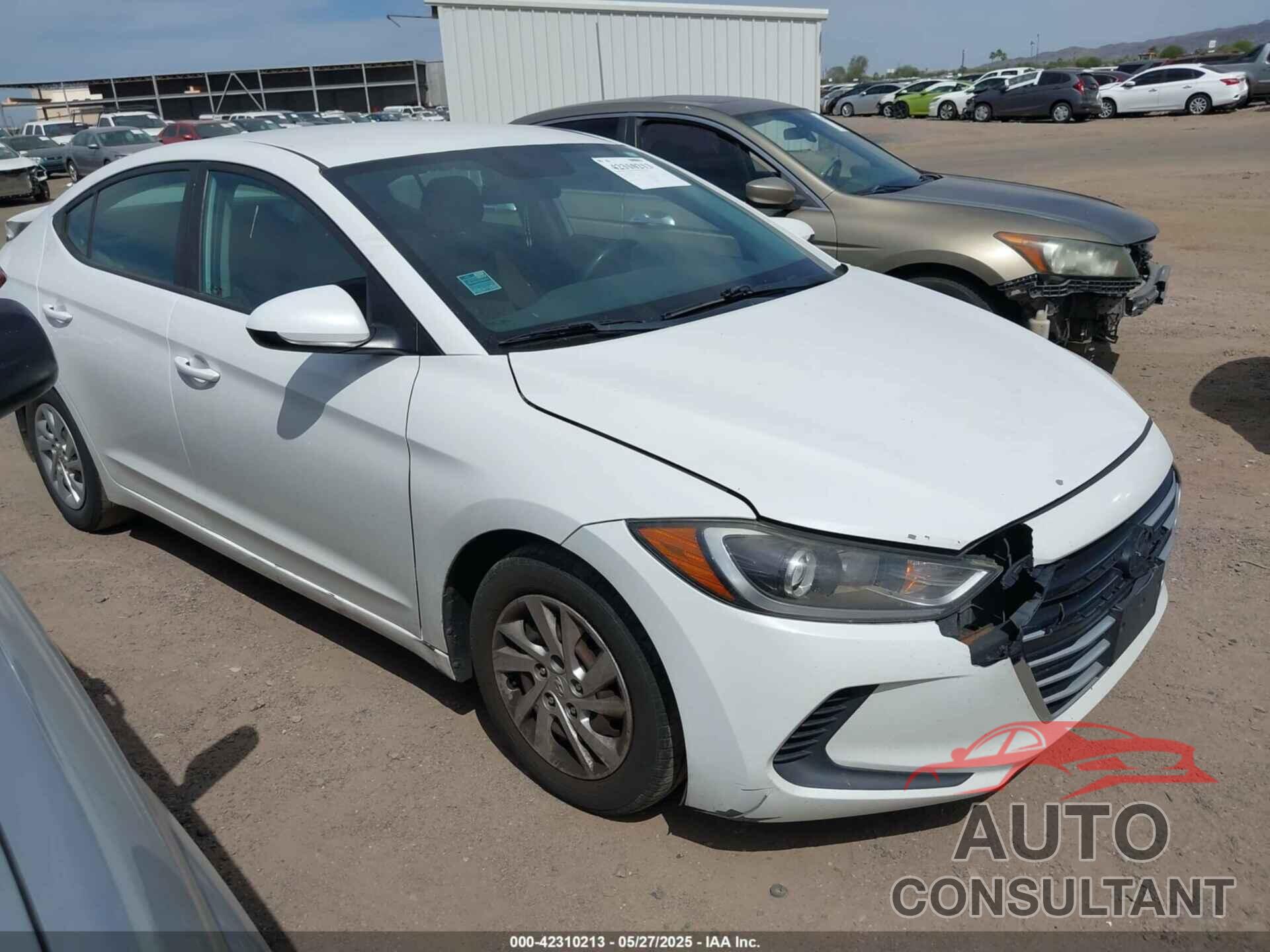 HYUNDAI ELANTRA 2017 - 5NPD74LF6HH088409