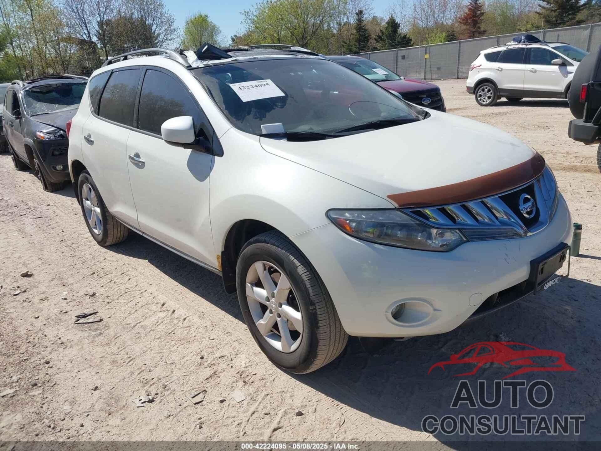 NISSAN MURANO 2010 - JN8AZ1MW1AW114851