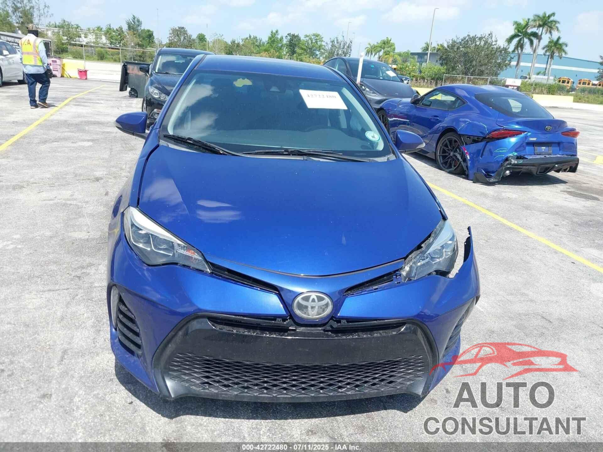 TOYOTA COROLLA 2017 - 2T1BURHE5HC774361