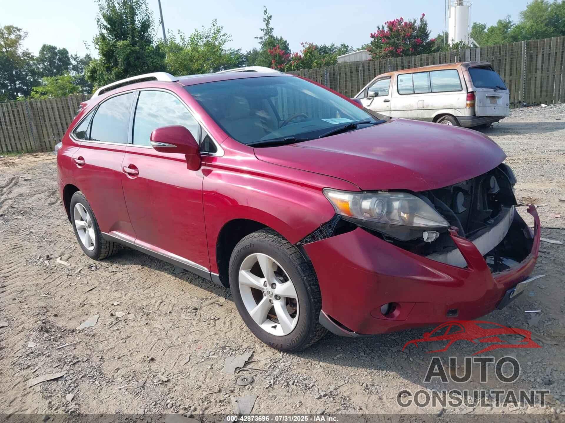 LEXUS RX 350 2011 - 2T2BK1BA2BC115945
