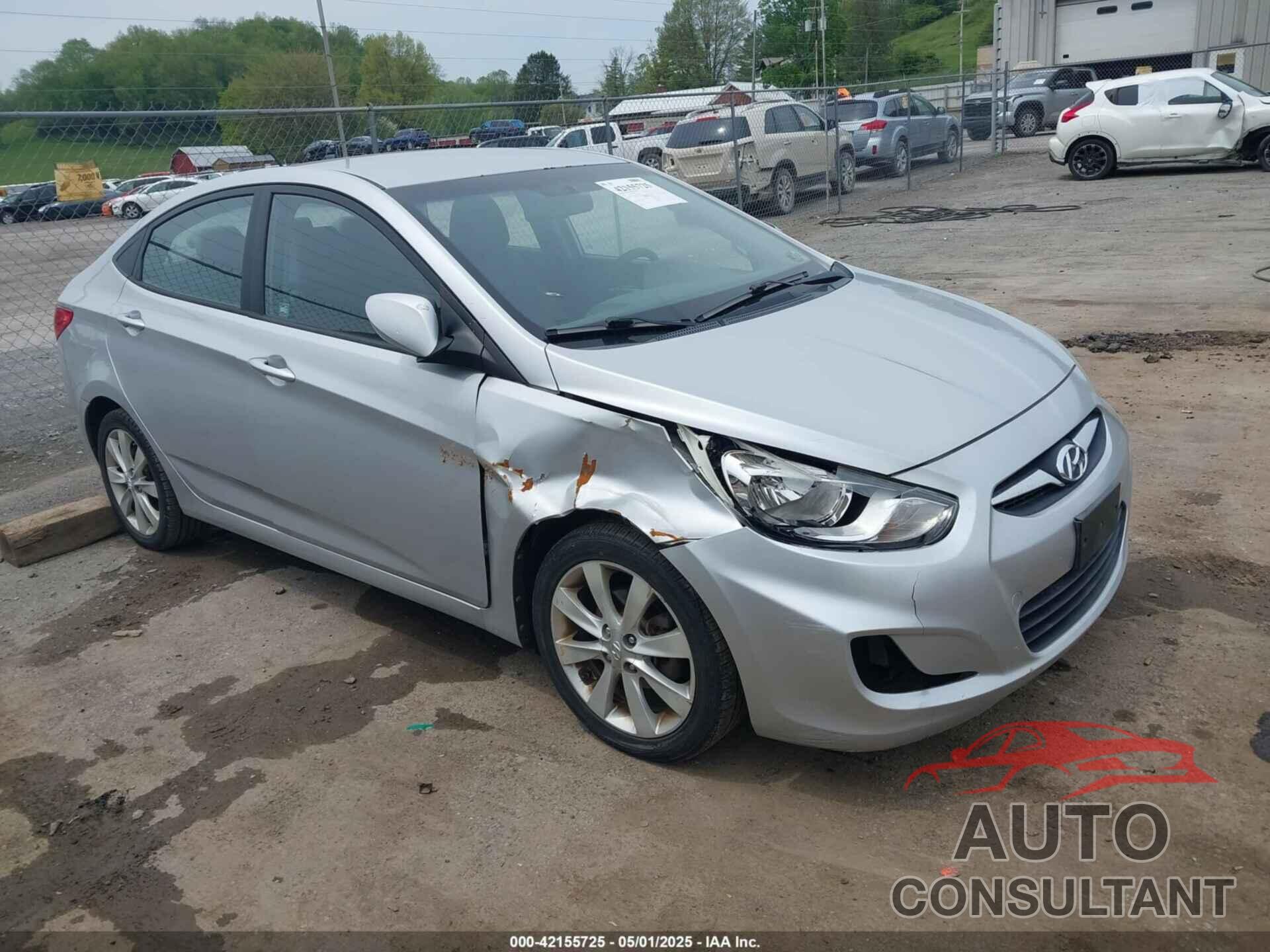 HYUNDAI ACCENT 2012 - KMHCU4AE6CU065124