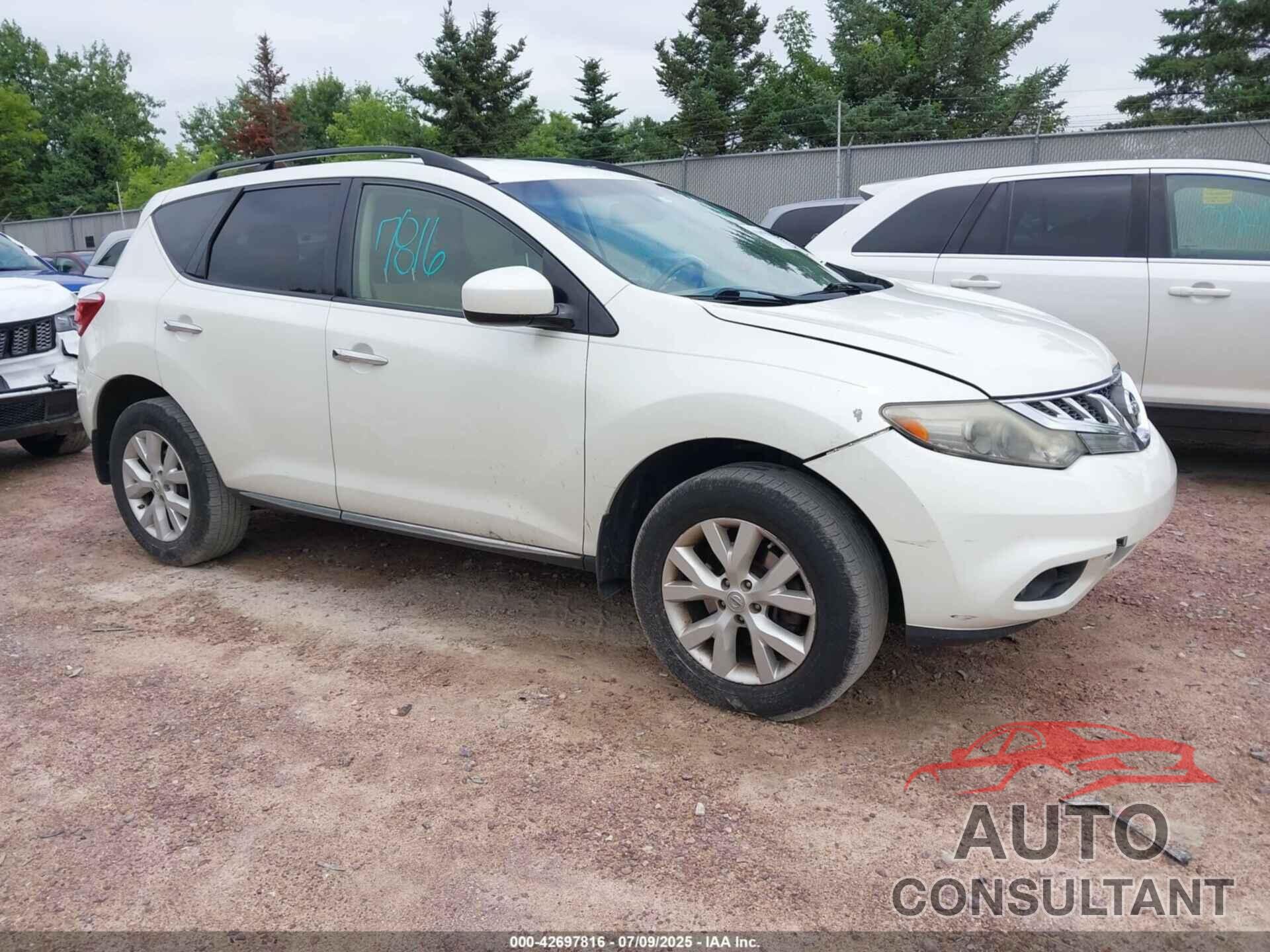 NISSAN MURANO 2013 - JN8AZ1MU2DW205064