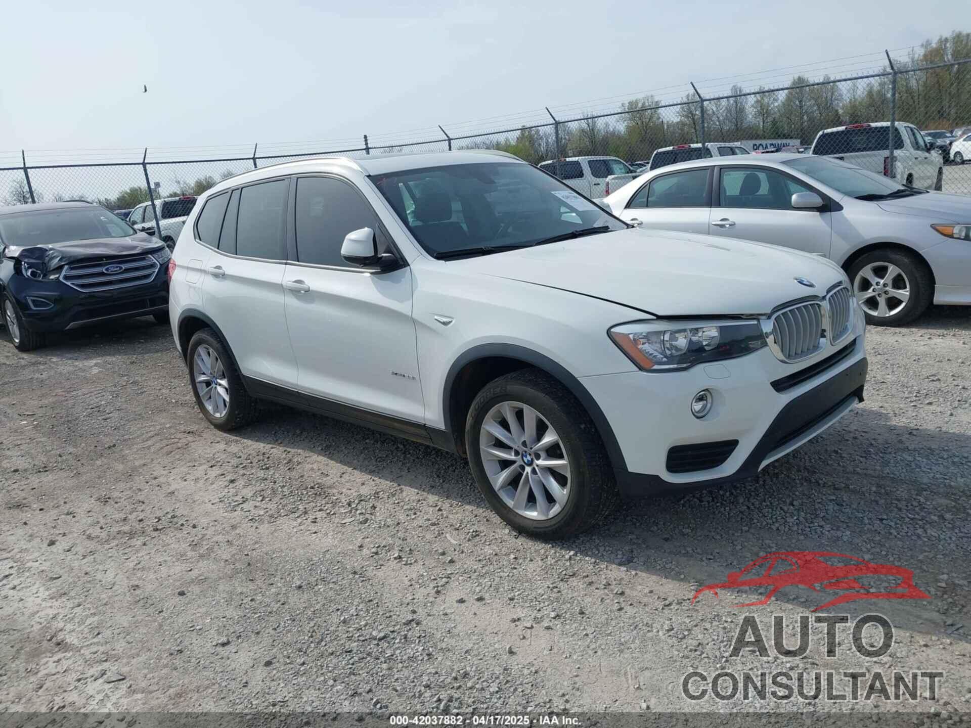 BMW X3 2016 - 5UXWX9C58G0D95249