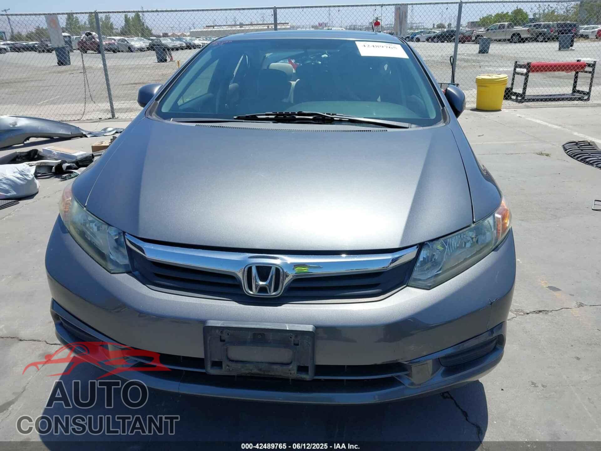 HONDA CIVIC 2012 - 19XFB2F85CE329432