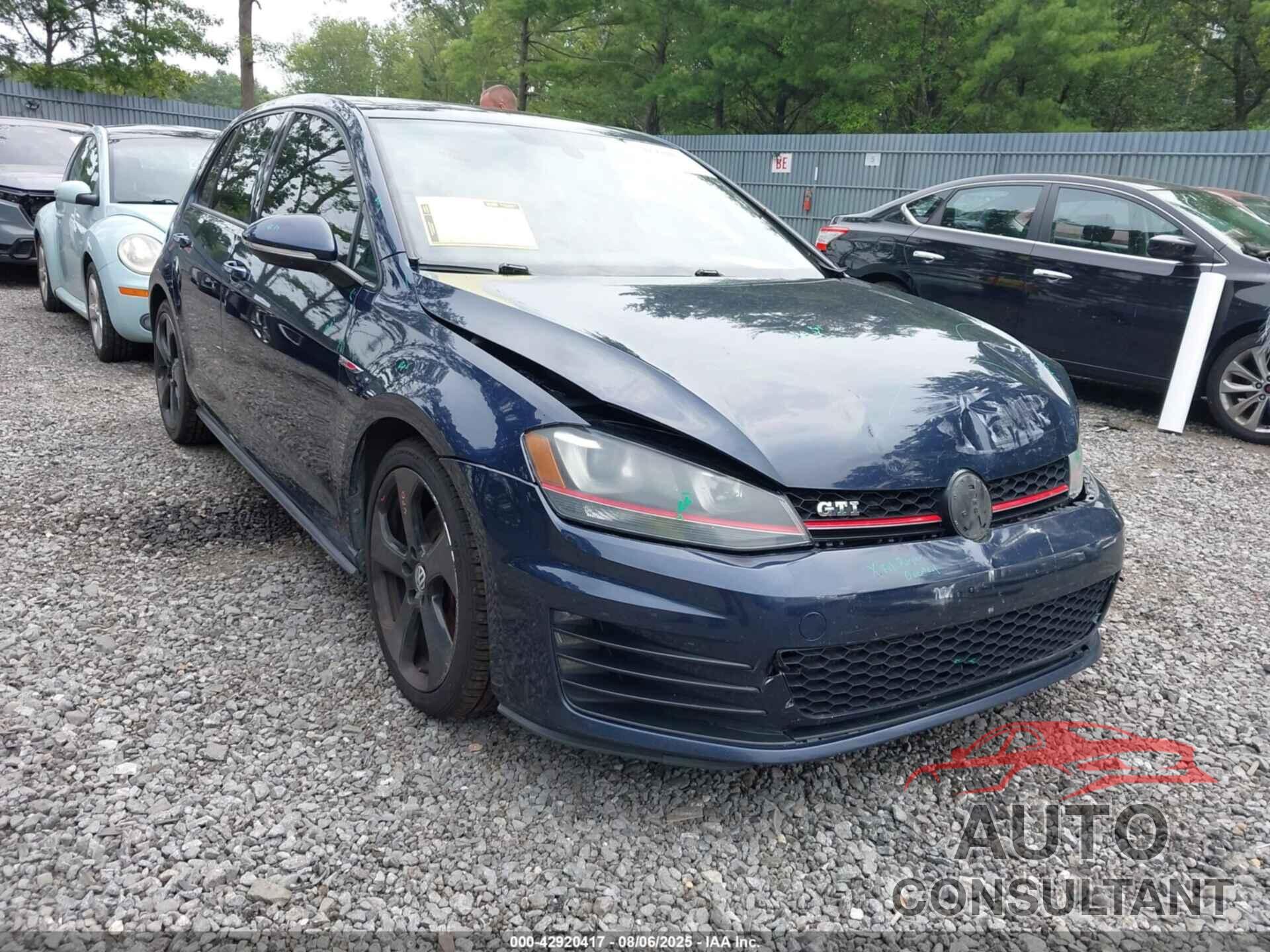 VOLKSWAGEN GOLF GTI 2016 - 3VW4T7AU9GM024952