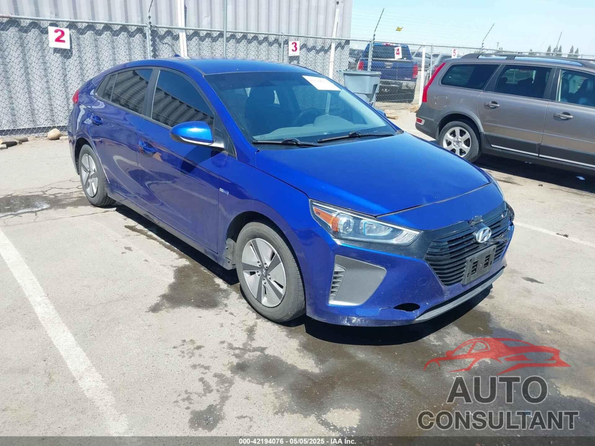 HYUNDAI IONIQ HYBRID 2019 - KMHC65LC8KU170791