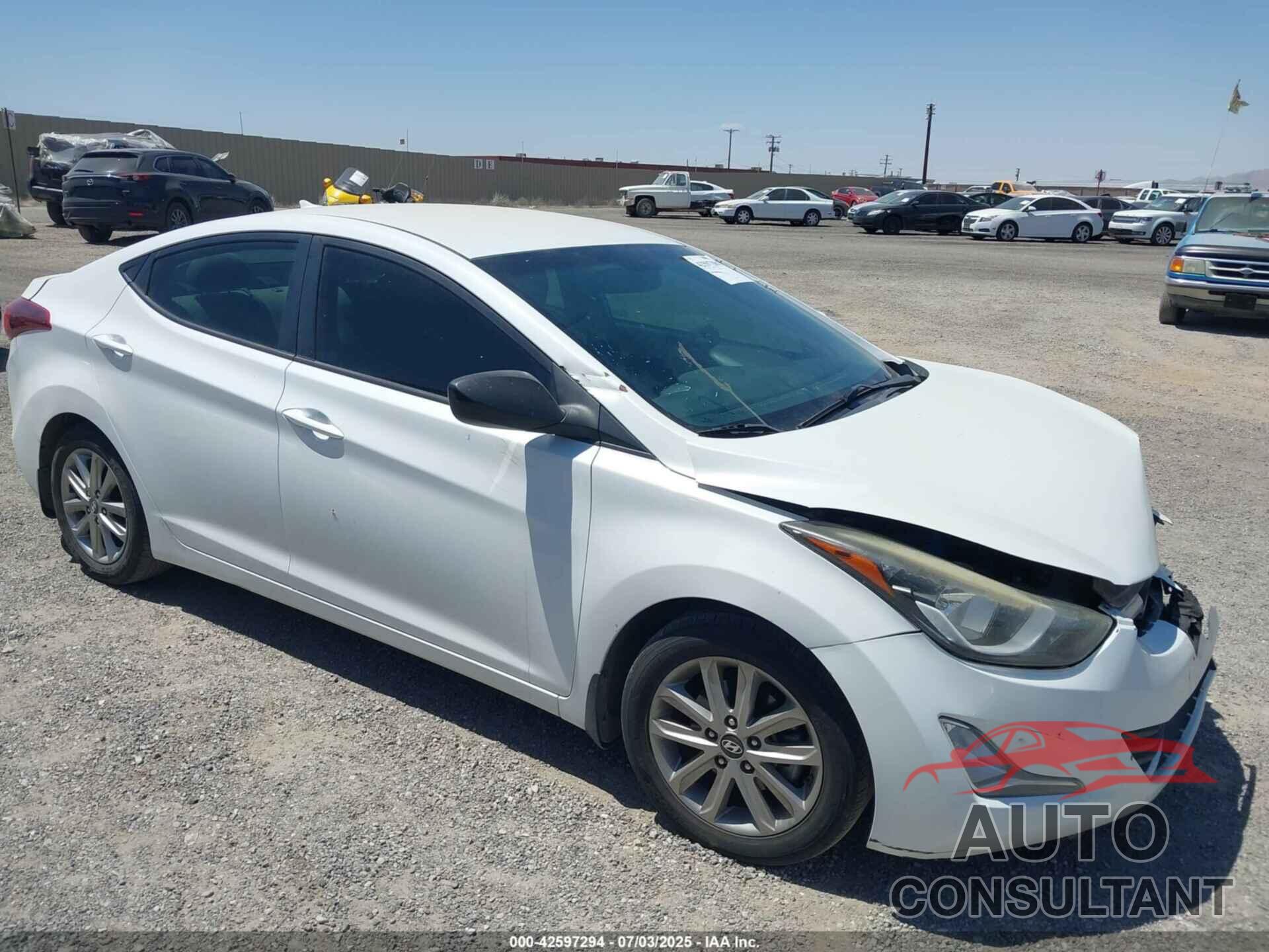 HYUNDAI ELANTRA 2016 - 5NPDH4AE3GH659568
