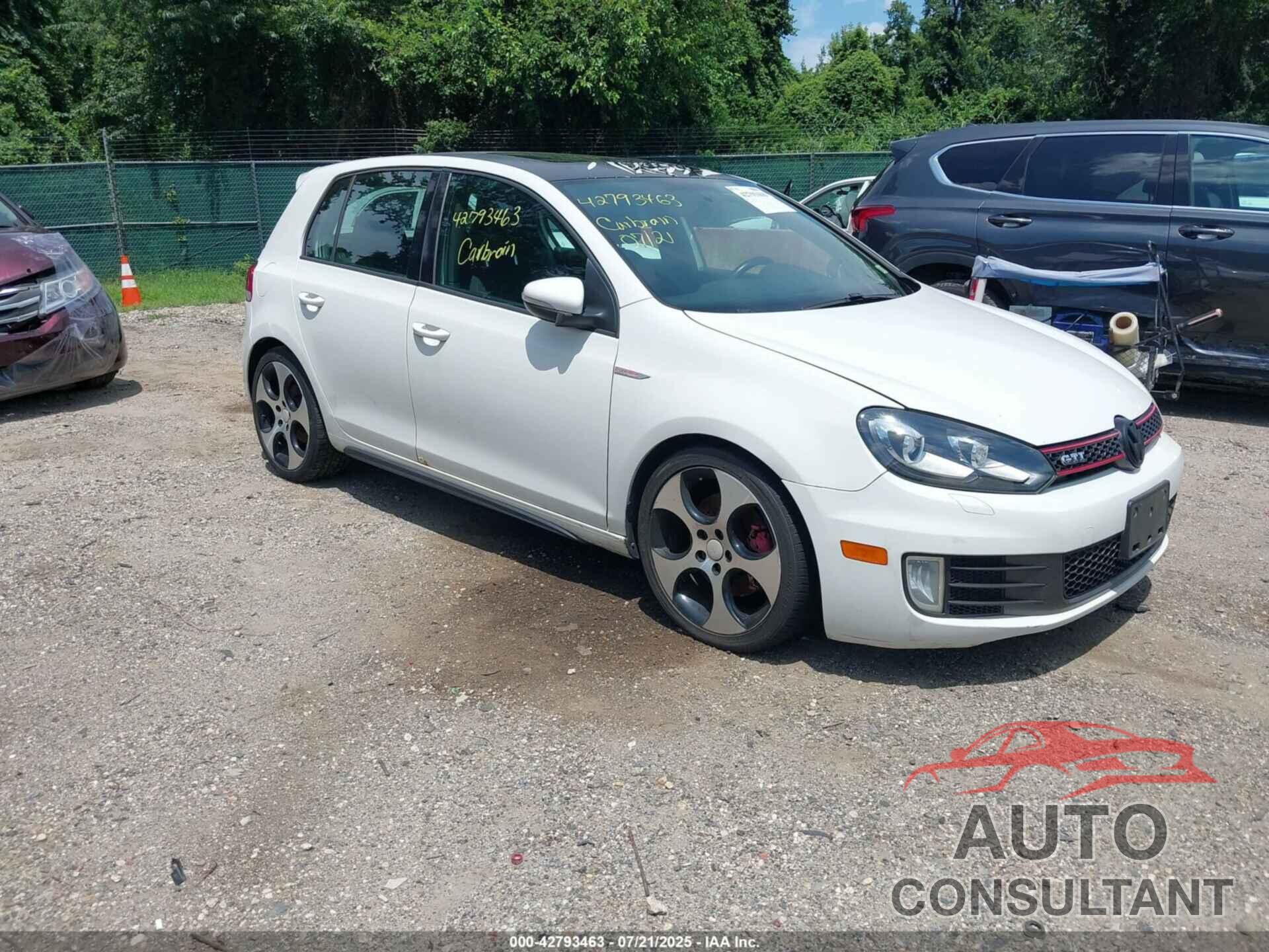 VOLKSWAGEN GTI 2011 - WVWHD7AJ0BW163867