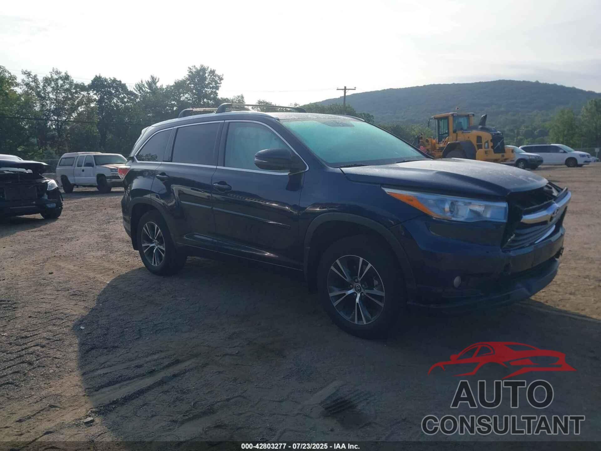 TOYOTA HIGHLANDER 2016 - 5TDJKRFH2GS320363