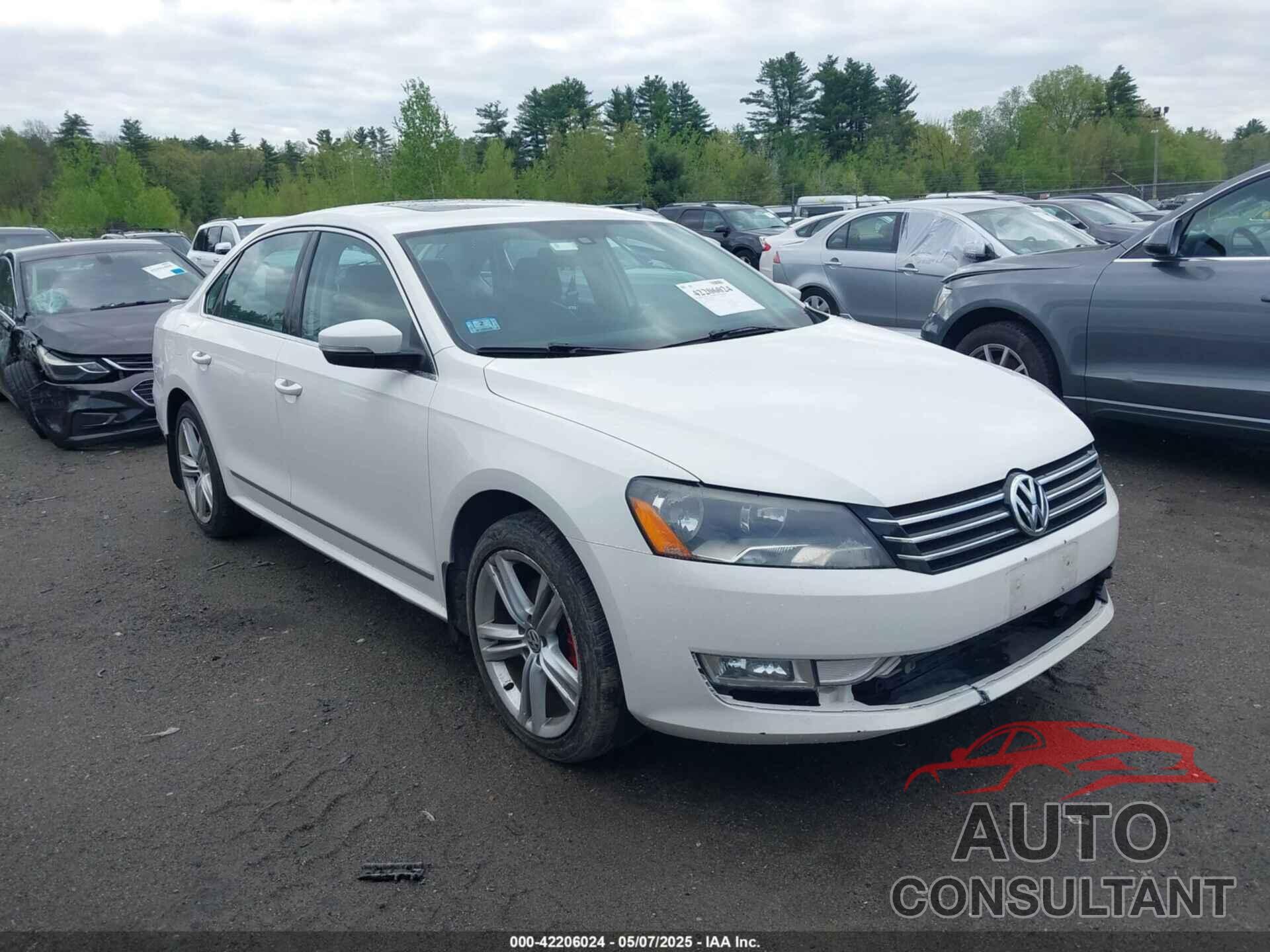 VOLKSWAGEN PASSAT 2015 - 1VWBT7A38FC062252