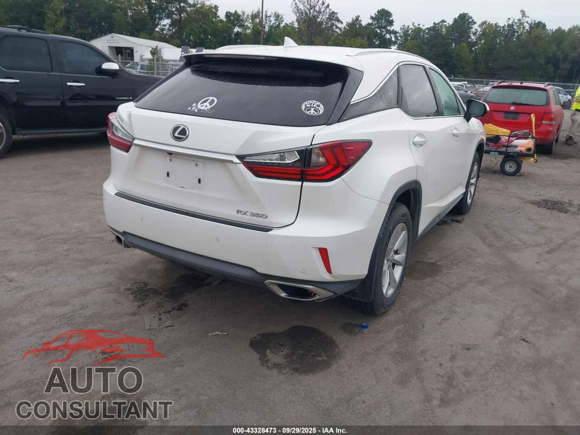 LEXUS RX 350 2017 - JTJBZMCA3H2018340