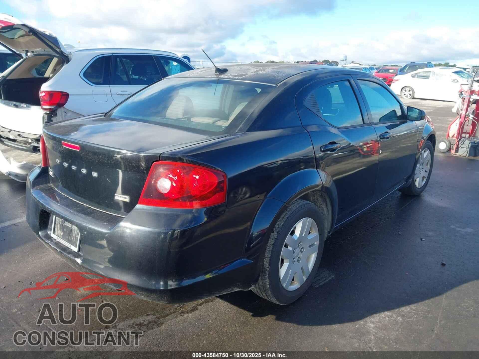 DODGE AVENGER 2012 - 1C3CDZAB1CN136655