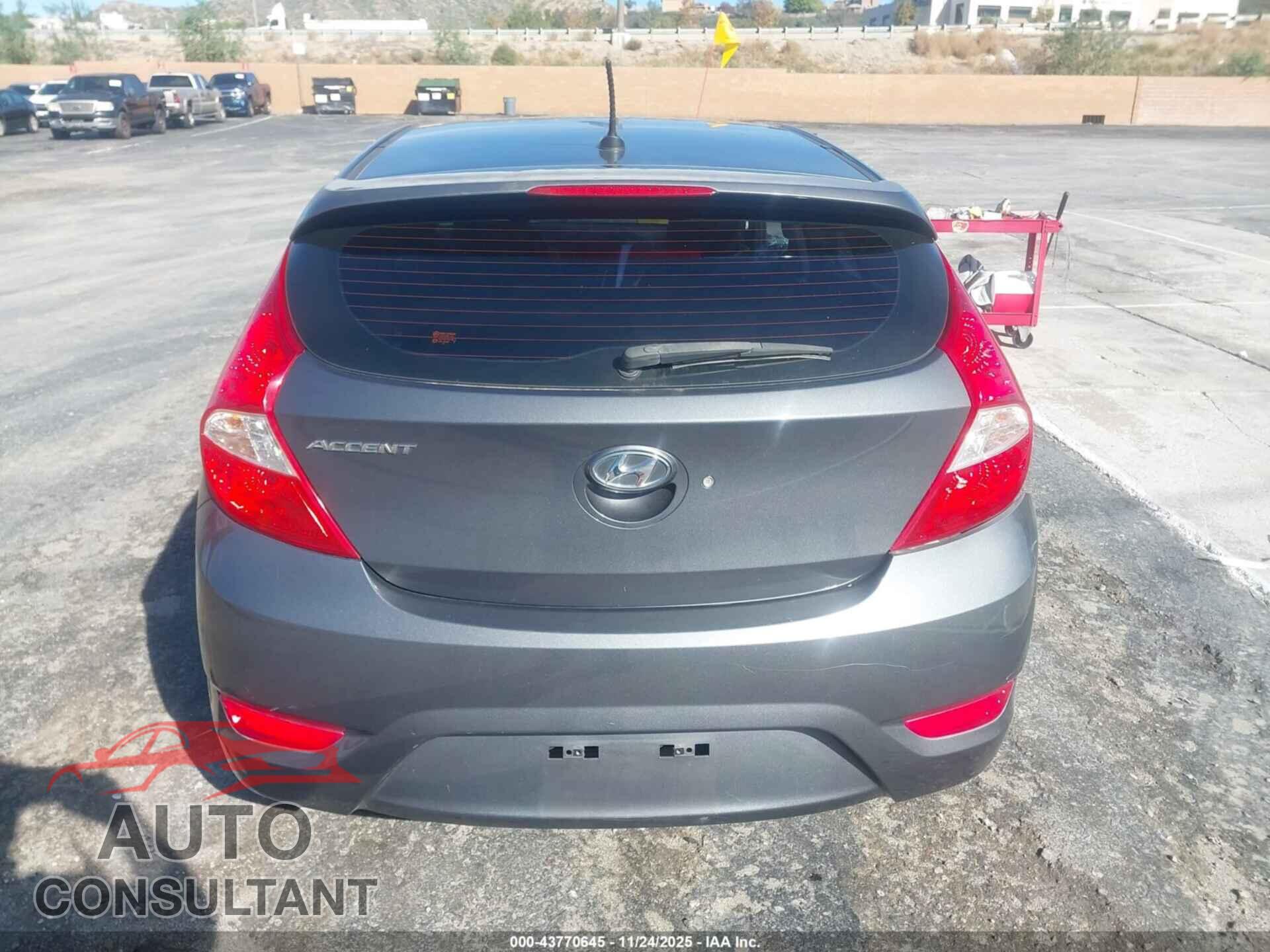 HYUNDAI ACCENT 2012 - KMHCU5AE4CU035304