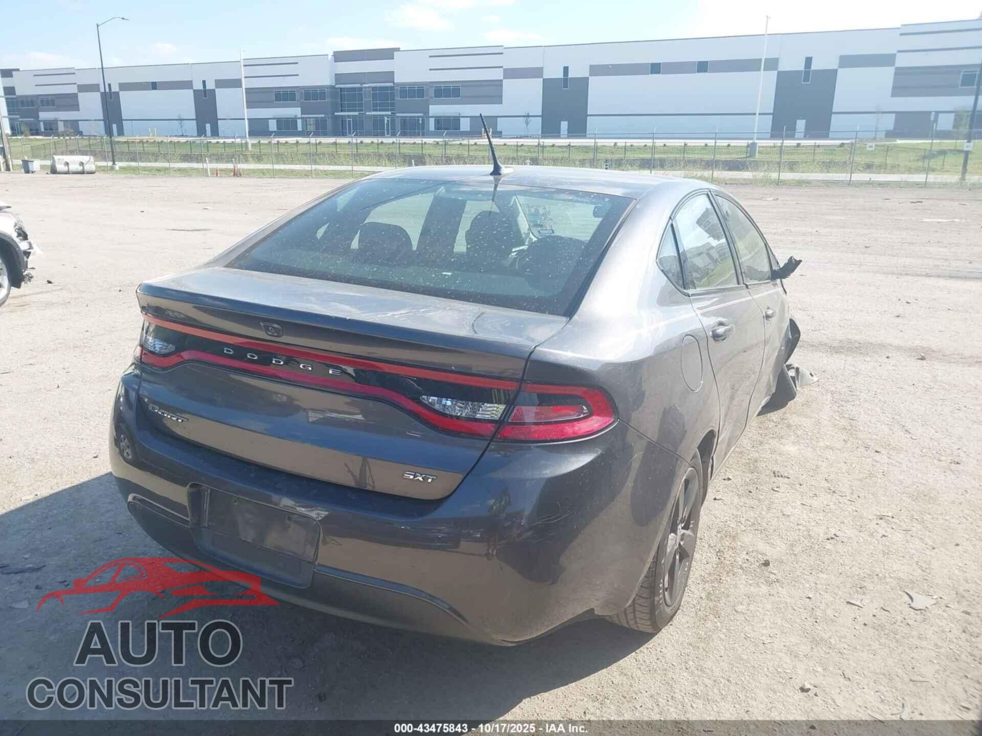 DODGE DART 2015 - 1C3CDFBB1FD300154