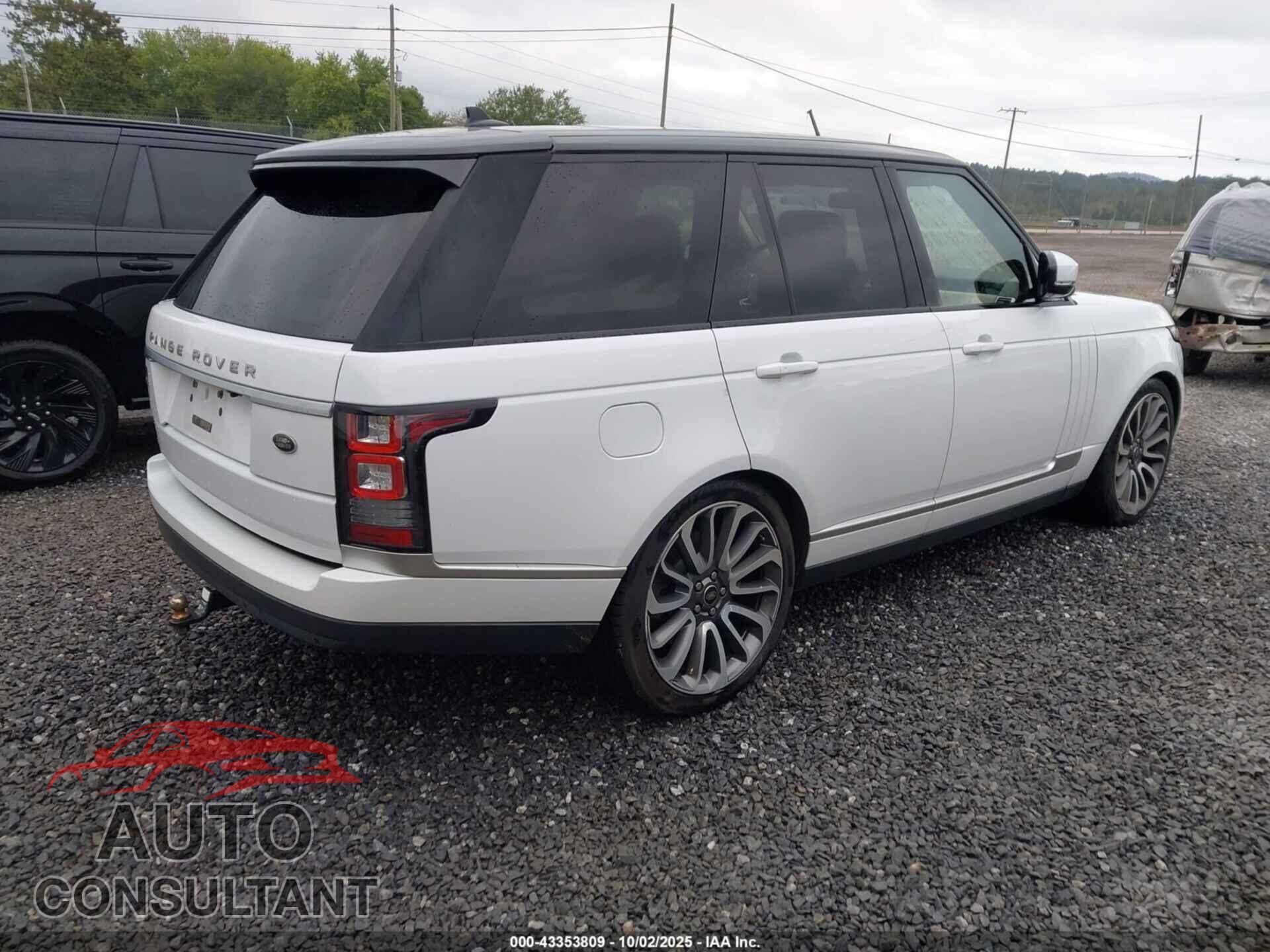 LAND ROVER RANGE ROVER 2016 - SALGS2EFXGA276636