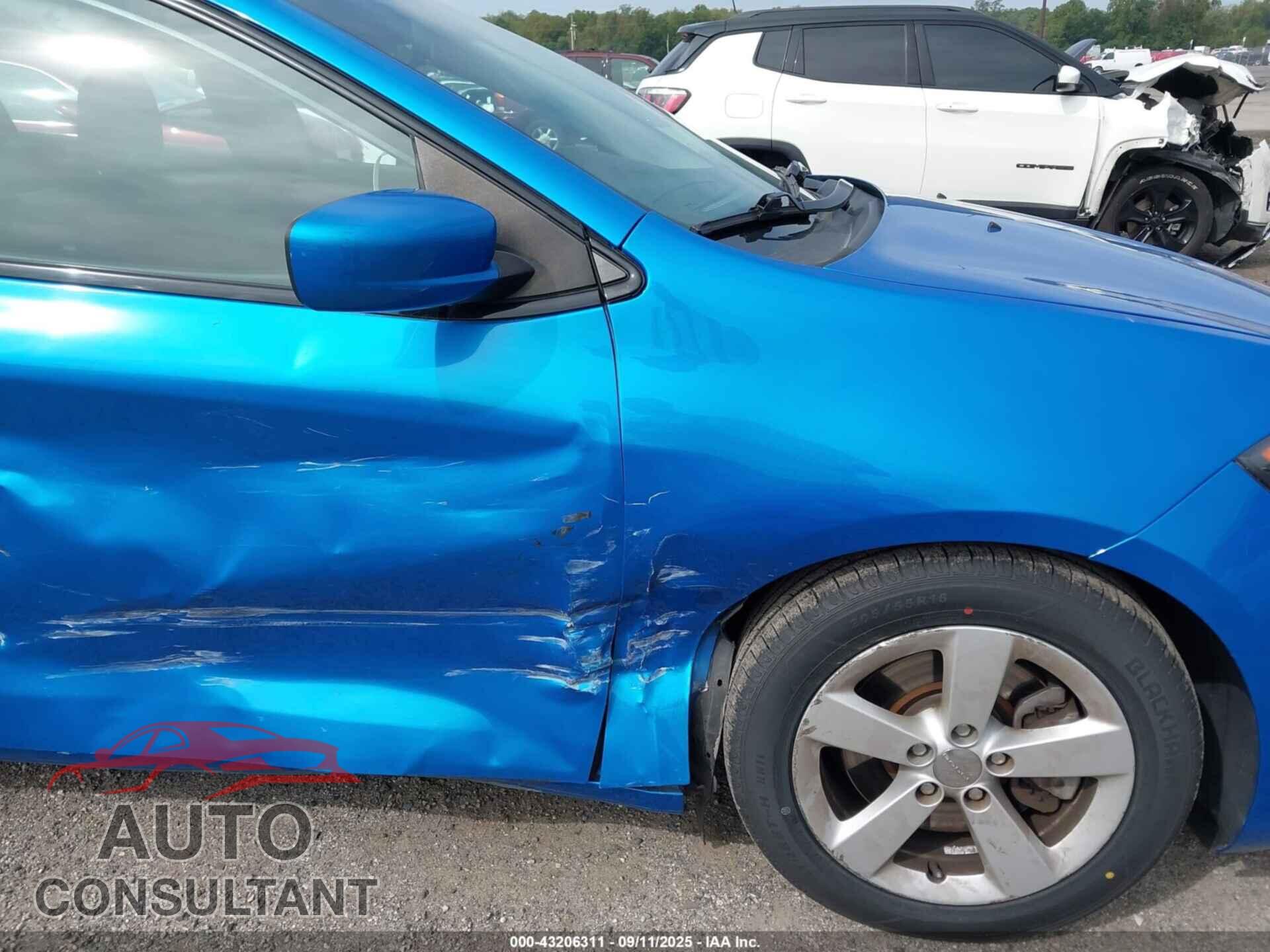 DODGE DART 2015 - 1C3CDFBB7FD173944