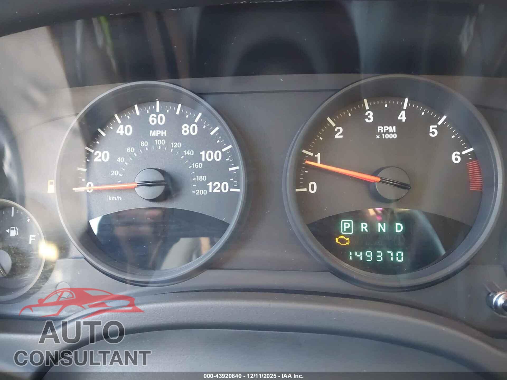 JEEP COMPASS 2011 - 1J4NF1FB7BD188525