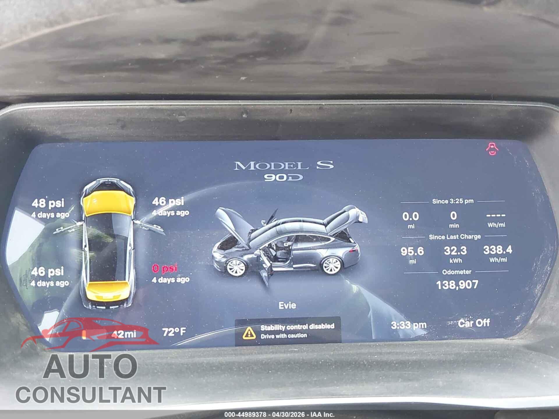 TESLA MODEL S 2015 - 5YJSA1E2XFF101949