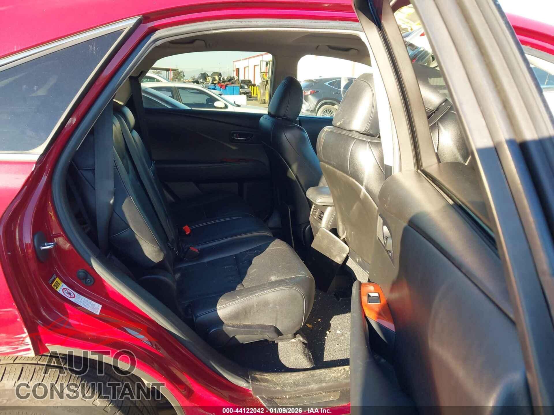 LEXUS RX 350 2011 - 2T2BK1BA2BC090576