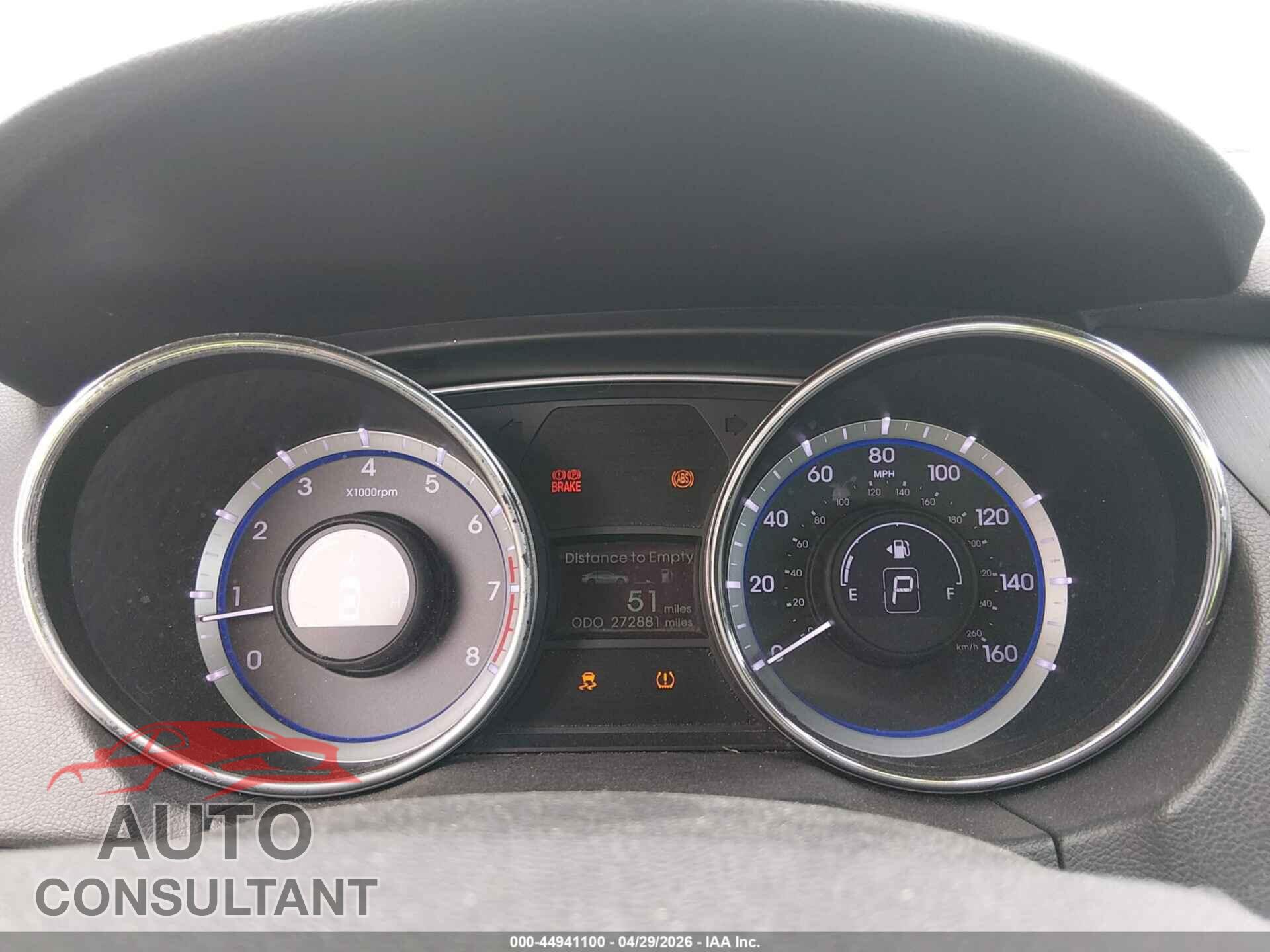 HYUNDAI SONATA 2011 - 5NPEC4AC3BH015692