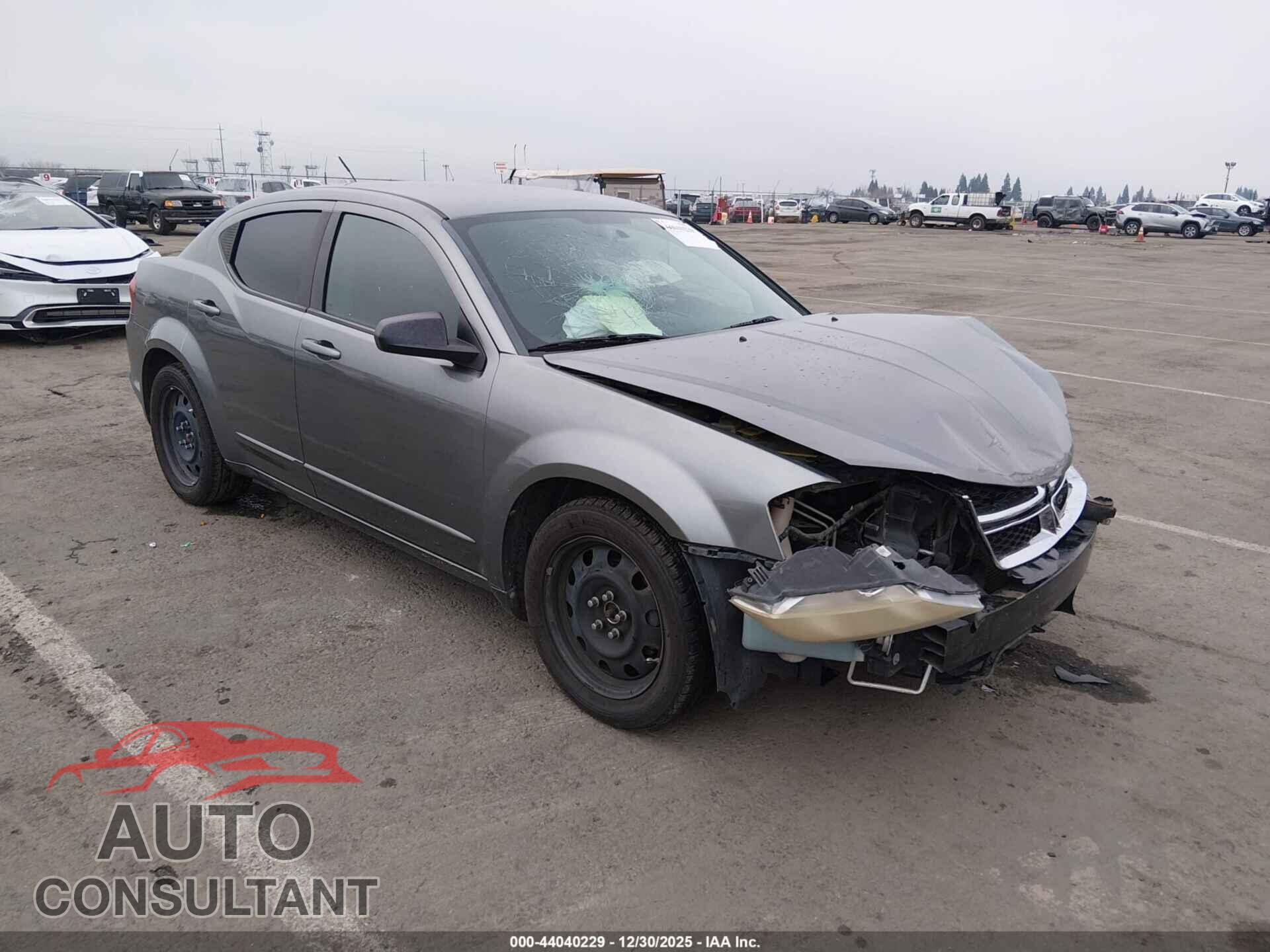 DODGE AVENGER 2012 - 1C3CDZABXCN330357