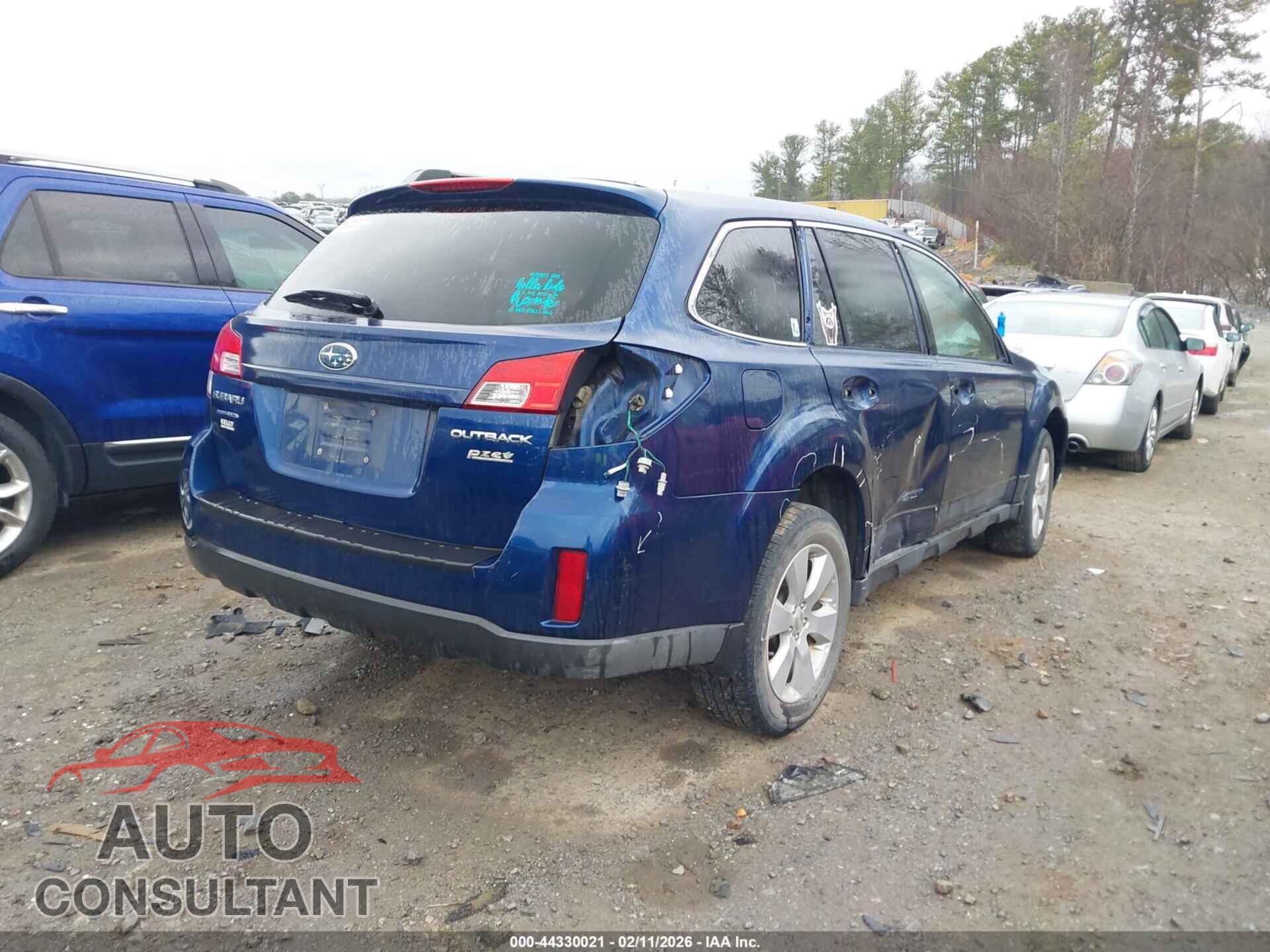 SUBARU OUTBACK 2011 - 4S4BRBBC5B3342056