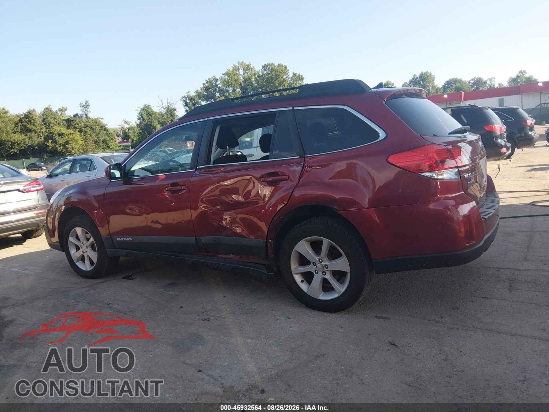 SUBARU OUTBACK 2014 - 4S4BRBCC4E3306507
