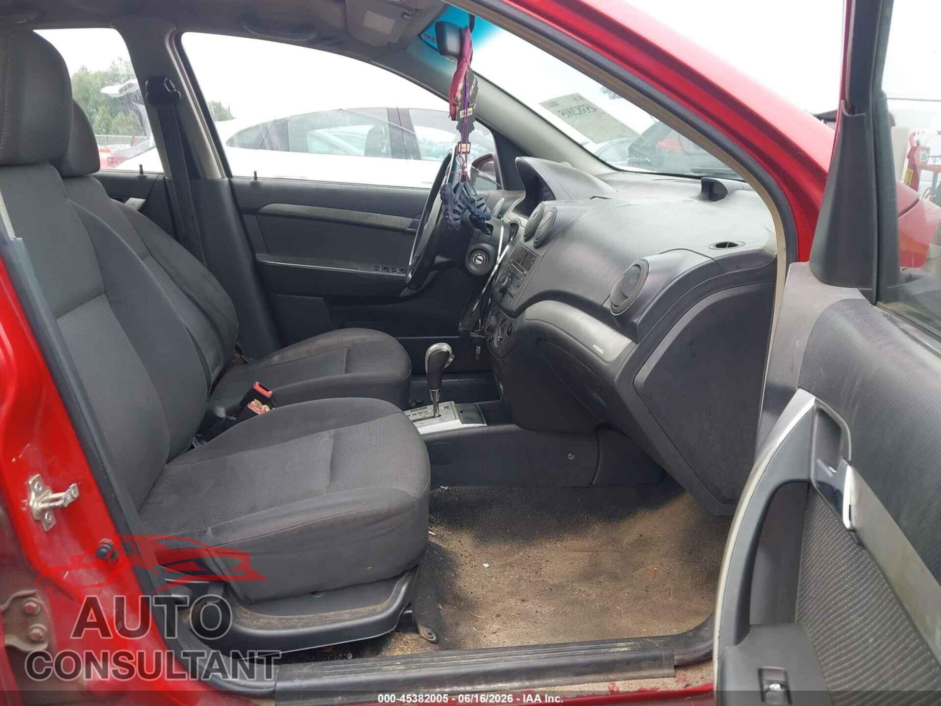 CHEVROLET AVEO 2011 - KL1TD5DE4BB149482