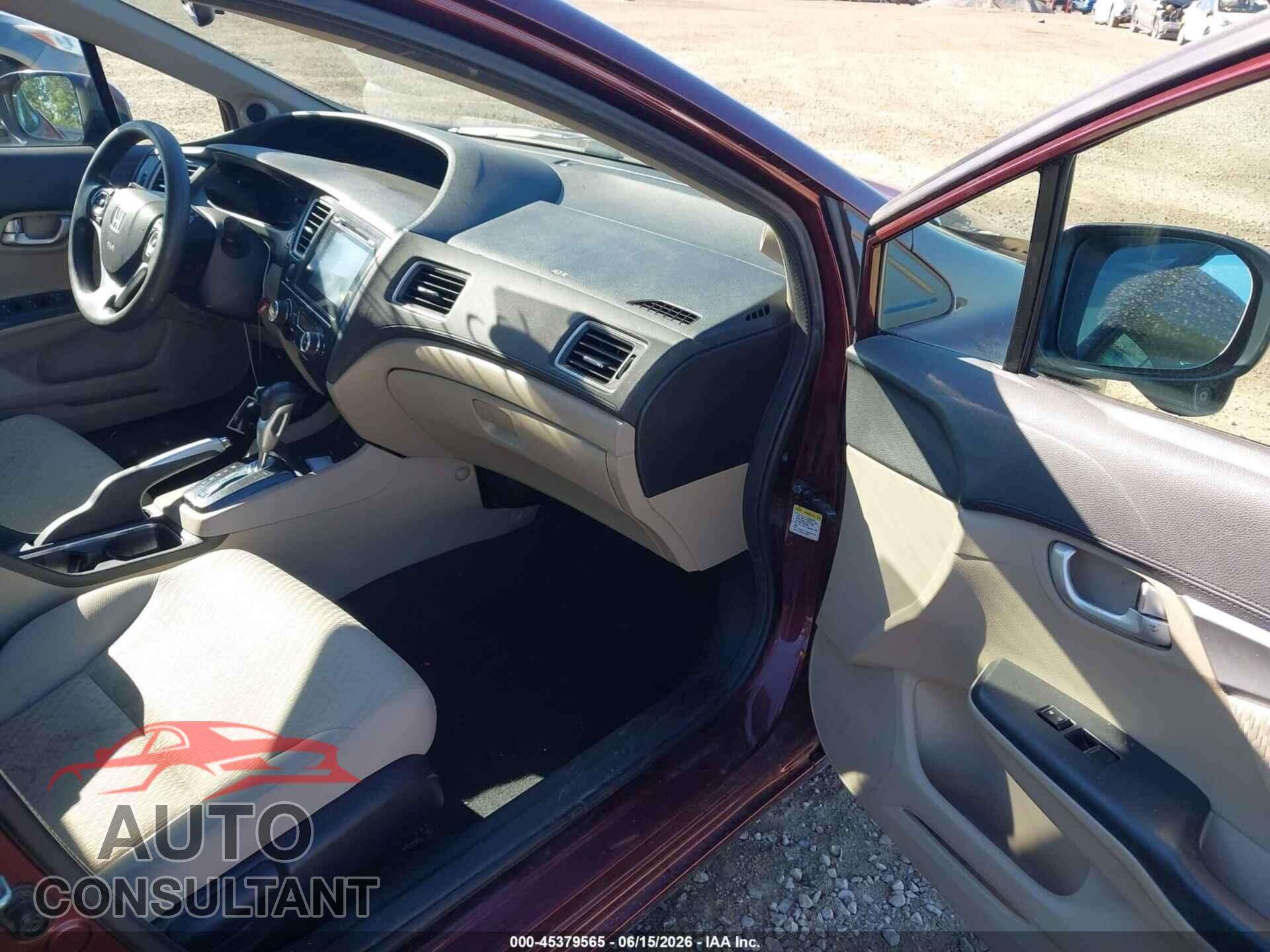 HONDA CIVIC 2014 - 19XFB2F83EE022425